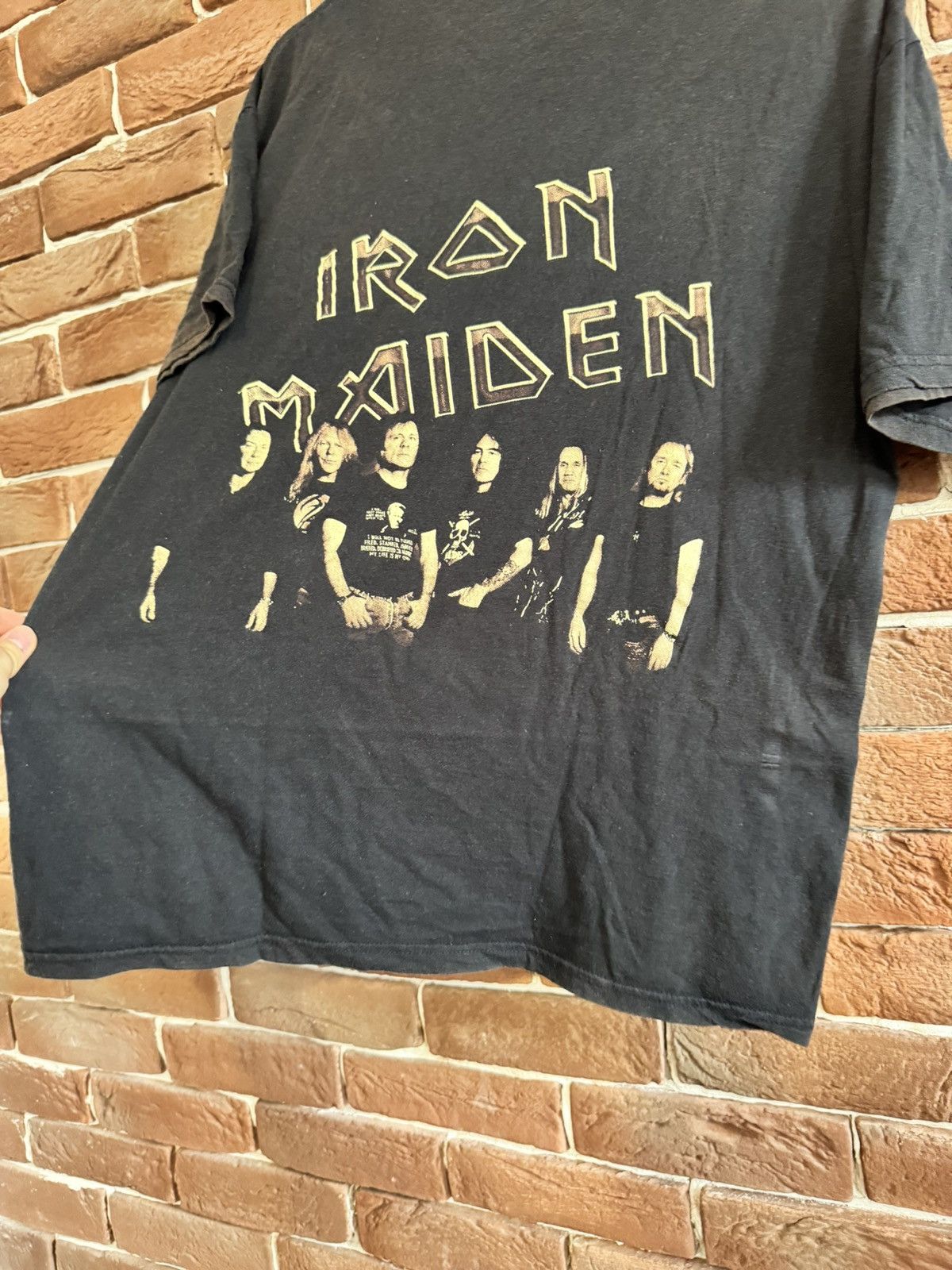 Band Tees Vintage 90s Iron Maiden Washed Heavy Metal Band Tee Tour Size US L / EU 52-54 / 3 - 9 Thumbnail