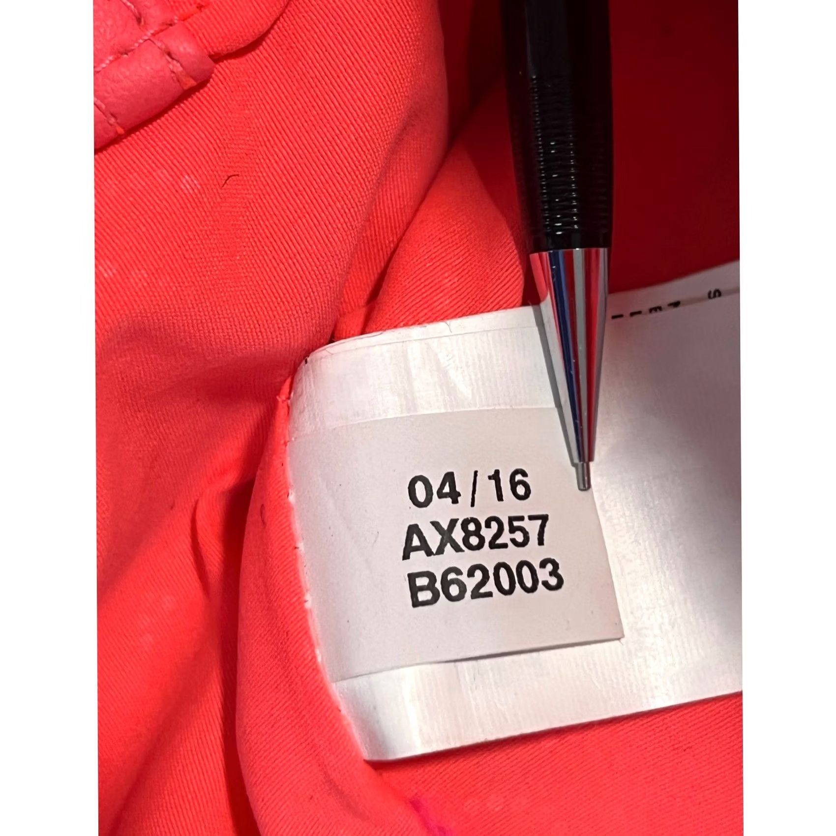 Stella McCartney Adidas by Stella McCartney Gym Bag Large White Tan Neon Coral Mesh Duffel AX8257 Womens Size ONE SIZE - 7 Thumbnail