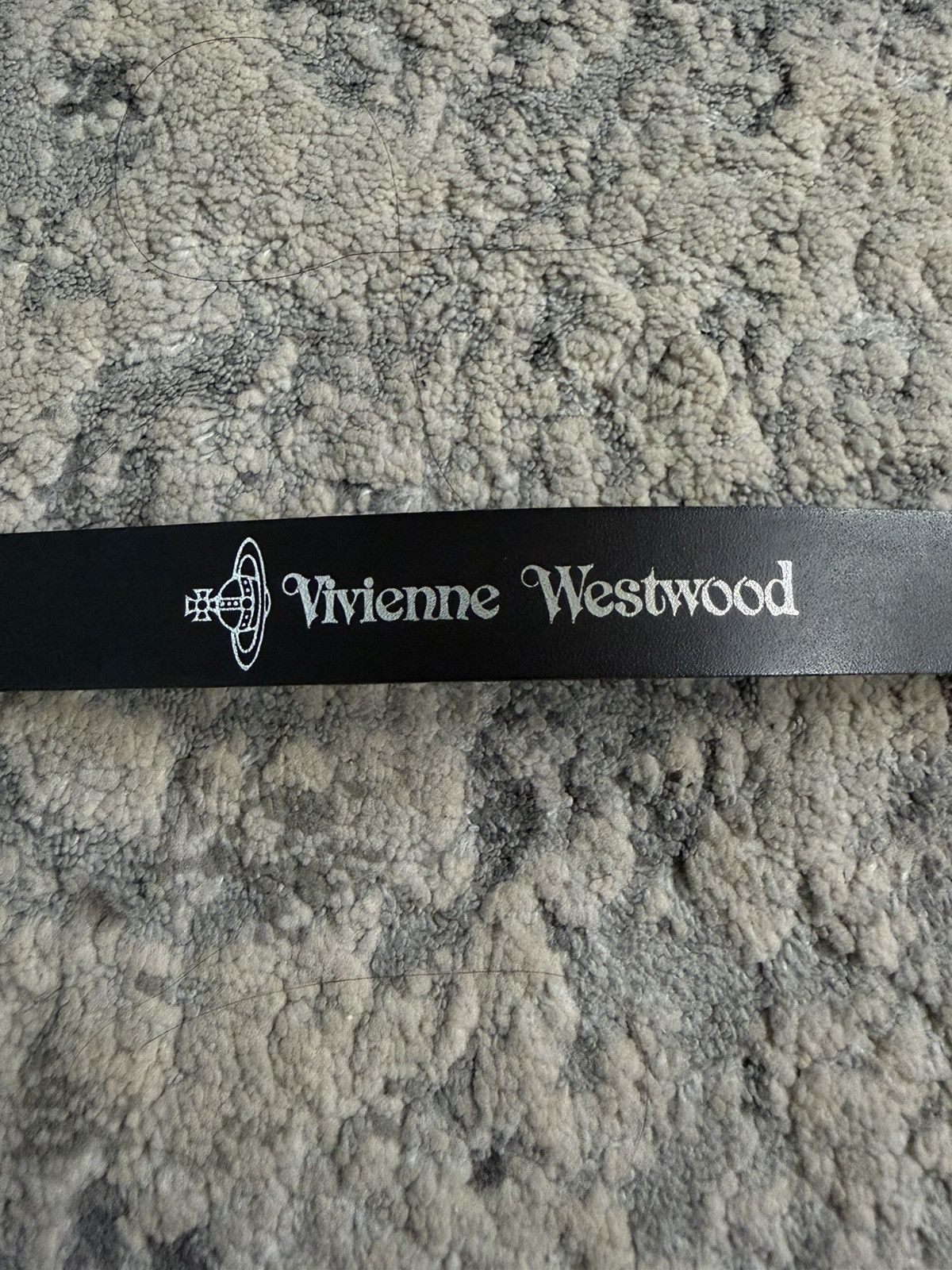 Vivienne Westwood Orb Motif Pebbled Leather Belt Size ONE SIZE - 5 Thumbnail