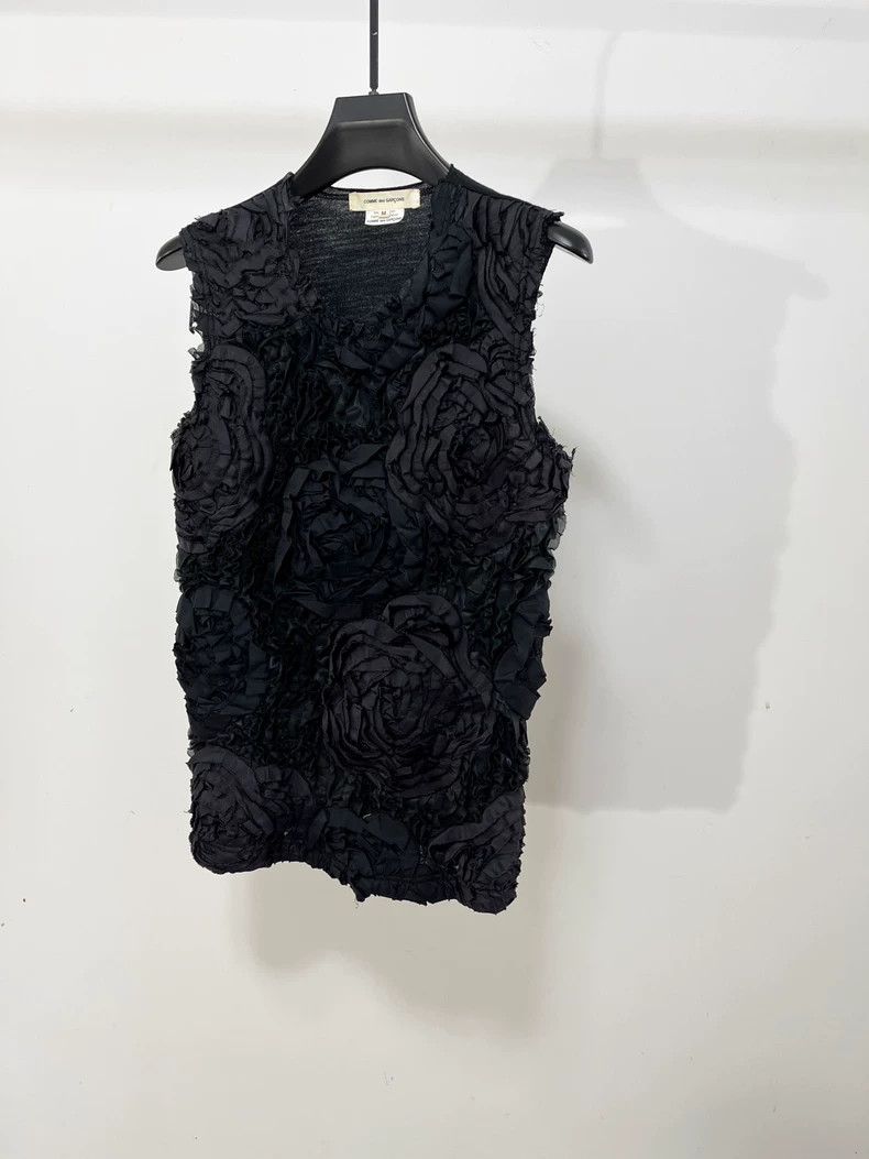 Comme des Garcons Comme Des Garcons Flowered sleeveless waistcoat Size M / US 6-8 / IT 42-44 - 2 Thumbnail
