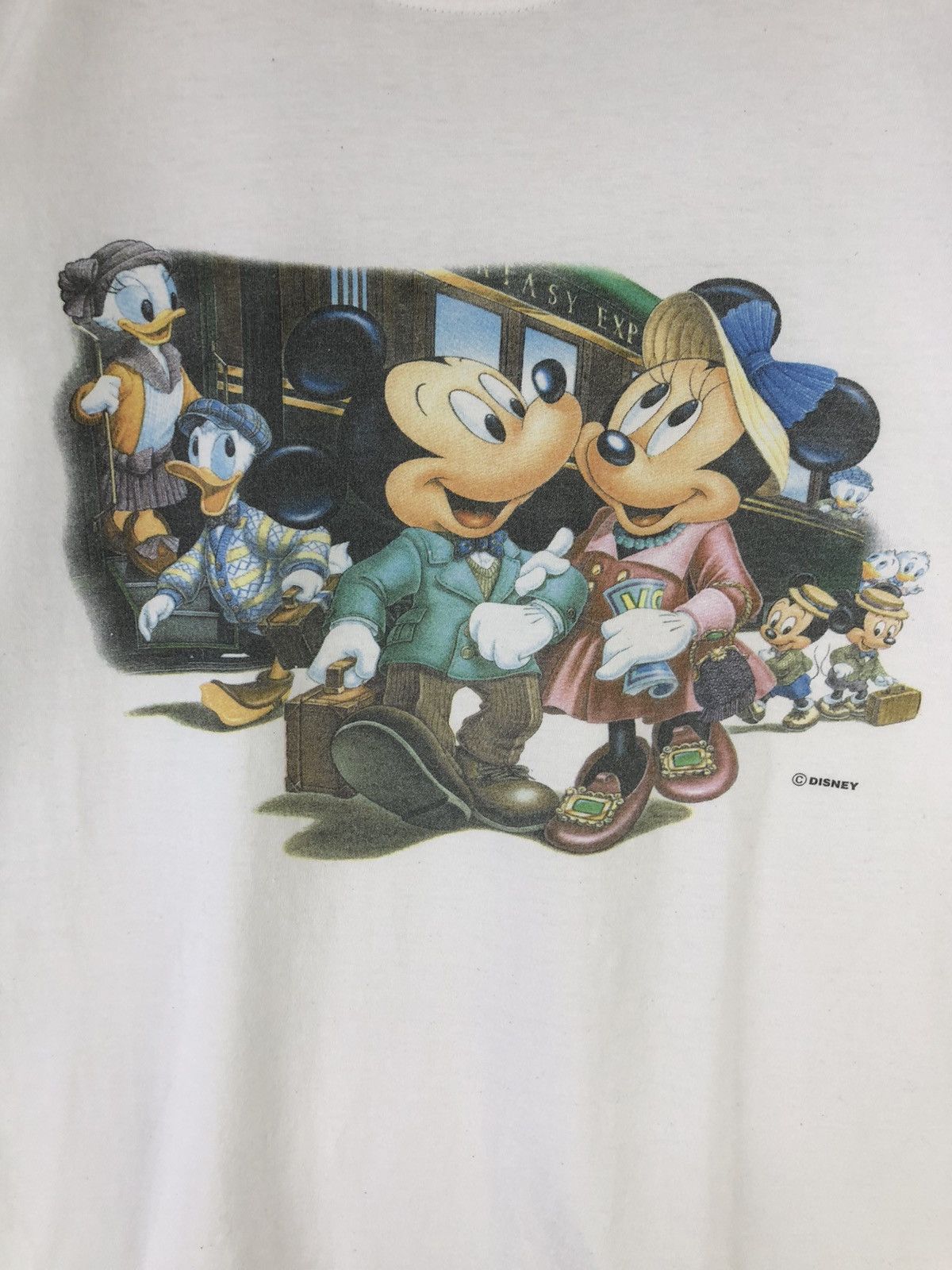 Disney × Mickey Mouse × Vintage Vintage 90s Mickey Minnie Unlimited Carton Tshirt Size US L / EU 52-54 / 3 - 6 Thumbnail