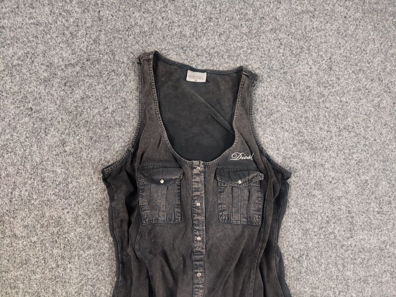 Diesel Vintage Diesel Y2K Style Tank dress medium length graphite Size XL / US 12-14 / IT 48-50 - 4 Thumbnail