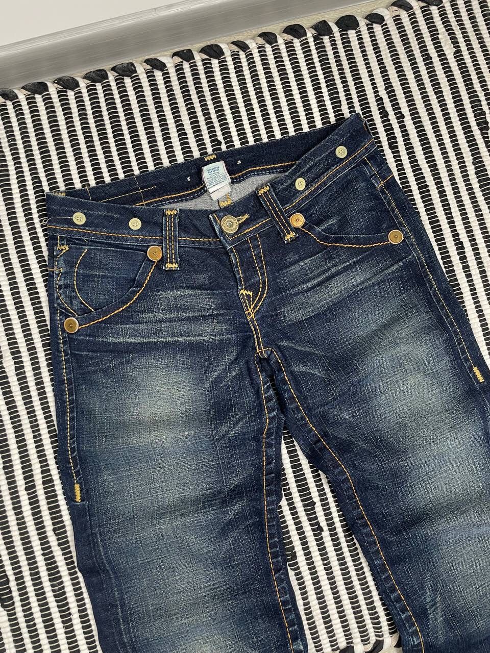 True Religion Vintage Crazy True Religion Flared Denim Jeans Y2K Size 30" / US 8 / IT 44 - 7 Thumbnail