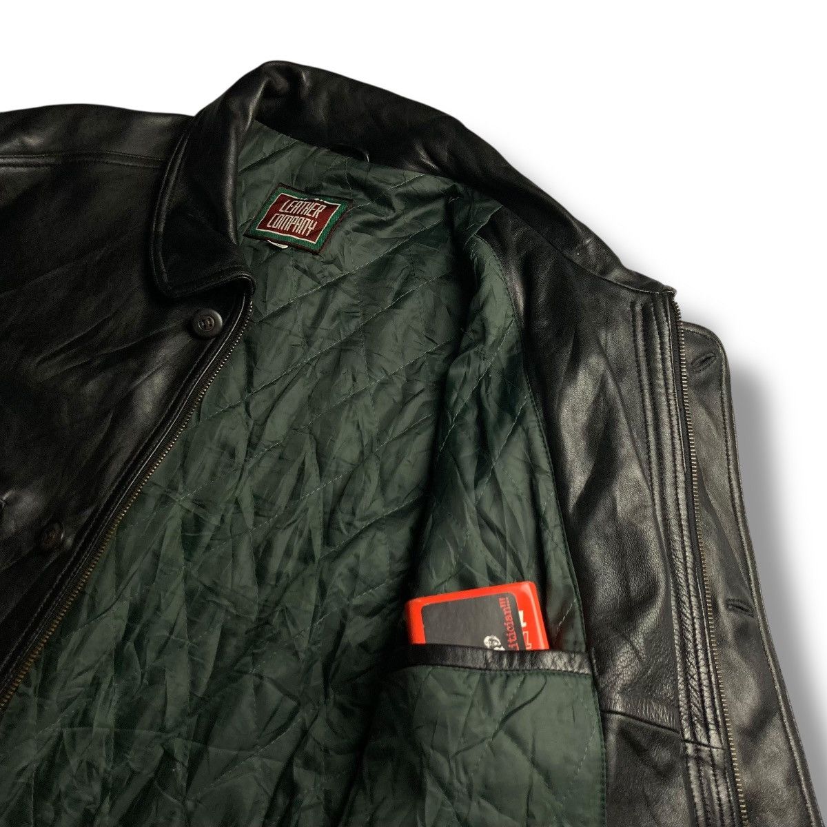 Genuine Leather 🇯🇵 LEATHER COMPANY LEYMUSIS BUTTON UP FULL ZIP HEAVY JACKET Size US M / EU 48-50 / 2 - 11 Thumbnail
