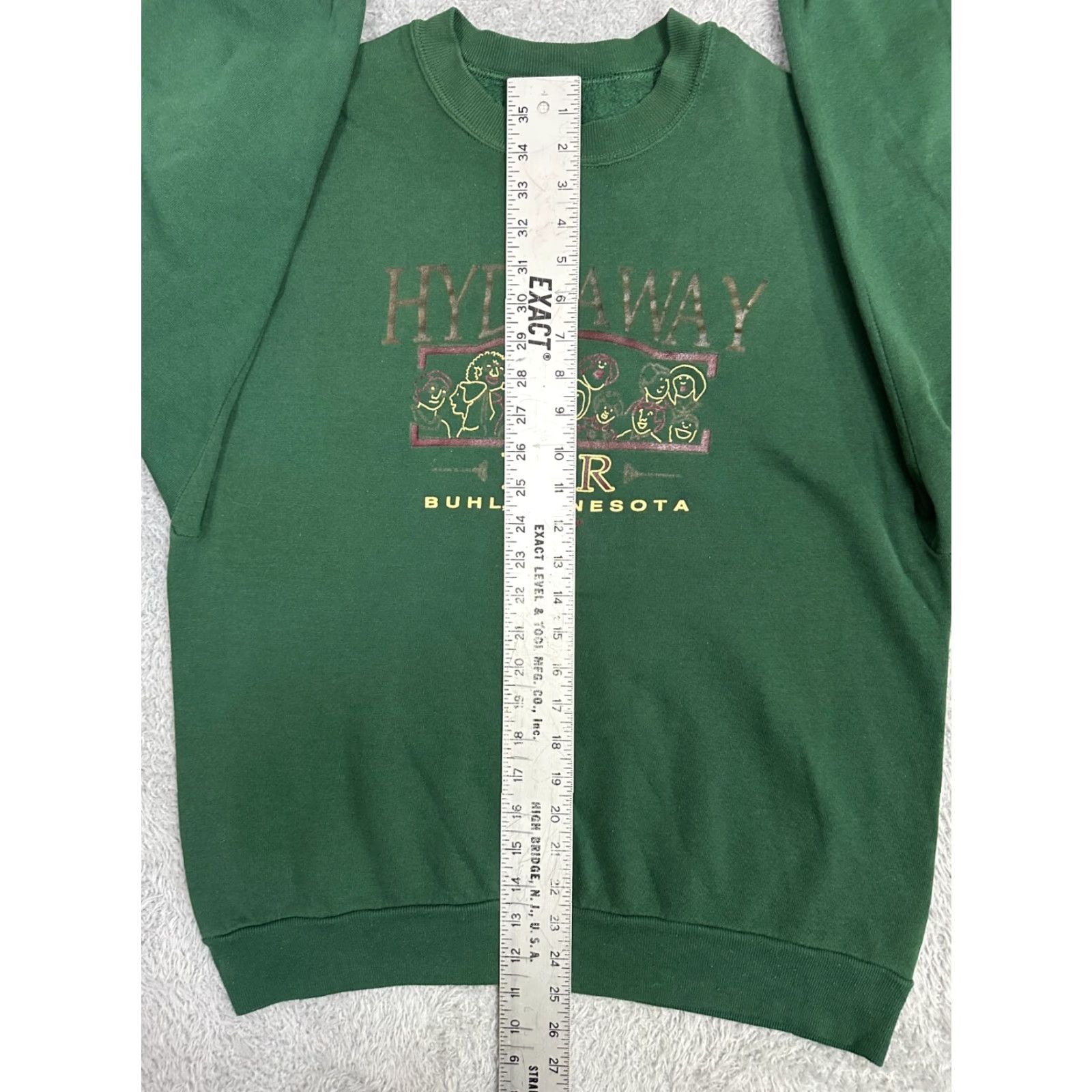 Jerzees VINTAGE Jerzees Sweatshirt Mens L Green 80s Grunge USA Logo Cotton Blend Pullover Sweatshirt Size US L / EU 52-54 / 3 - 5 Thumbnail