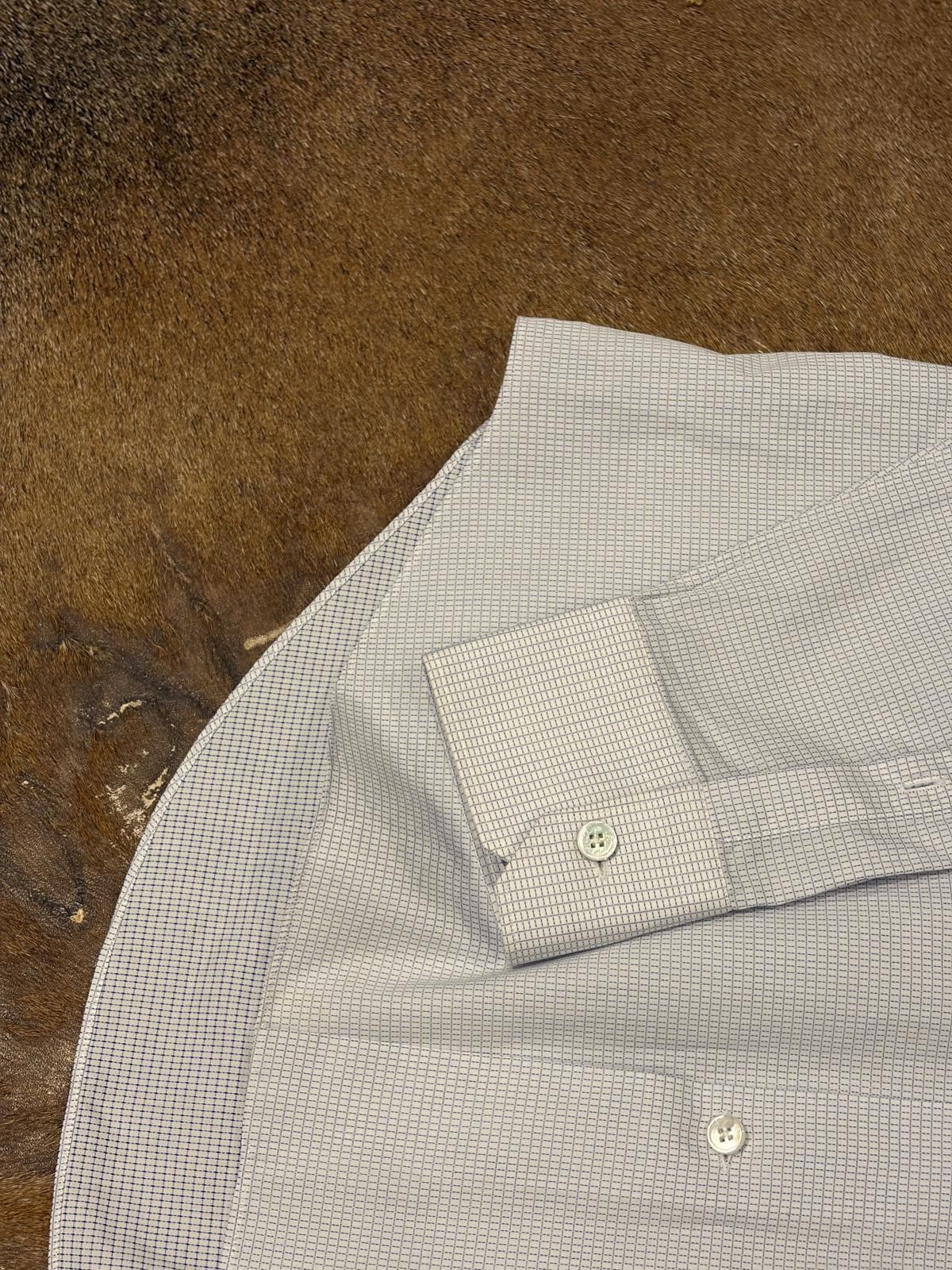 Louis Vuitton Louis Vuitton Micro-Check Dress Shirt Size US M / EU 48-50 / 2 - 5 Thumbnail