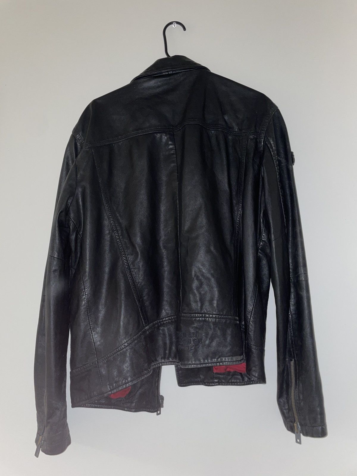 Superdry × Vintage Leather biker jacket Size US XL / EU 56 / 4 - 2 Thumbnail