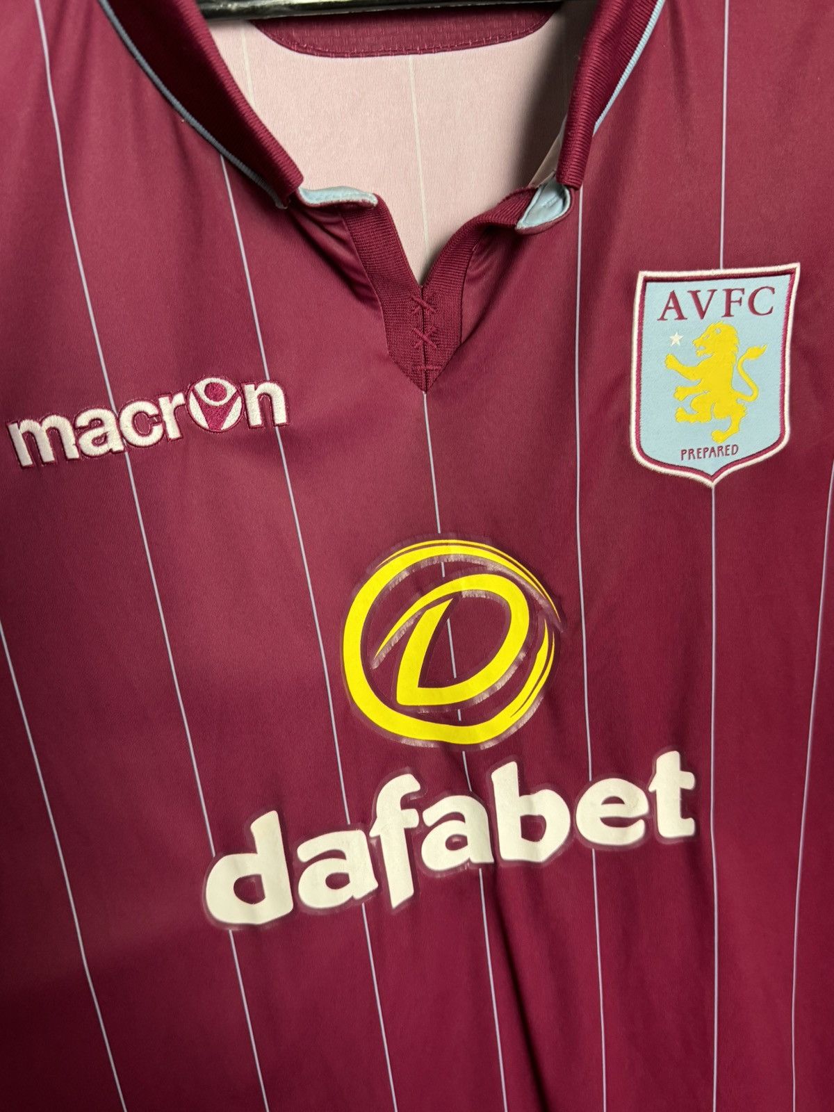 Macron Aston Villa 13/14 Home Football Jersey Size US XXL / EU 58 / 5 - 3 Thumbnail