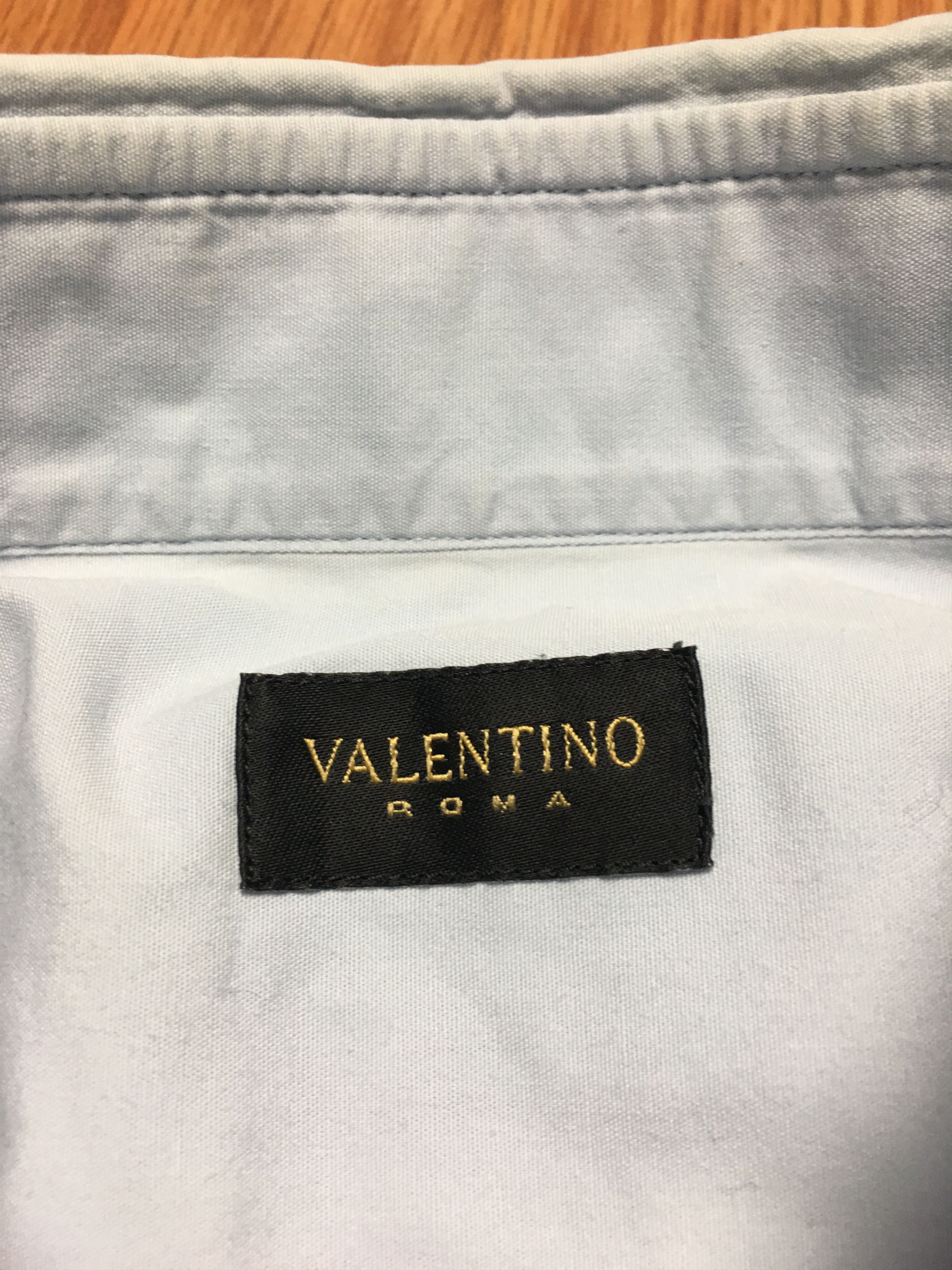 Valentino Valentino Light Blue Men Shirt Size 15 3/4 -40 Size 40R - 6 Thumbnail
