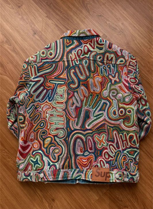 Supreme Chainstitch Multicolored Denim Jacket
