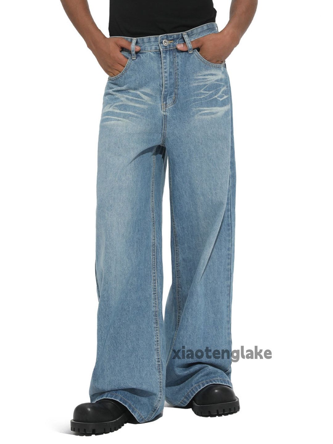 Jean Utility skate hiphop loose yuppie cleanfit flared jeans Size US 33 - 6 Thumbnail