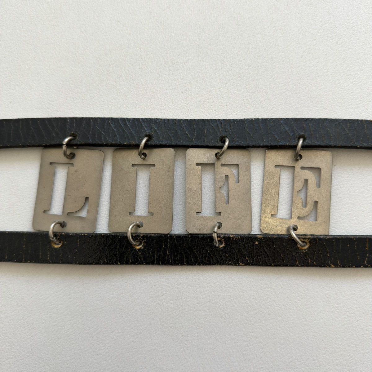 Ann Demeulemeester S/S 03 Metal Letters Double Belt Size ONE SIZE - 6 Thumbnail
