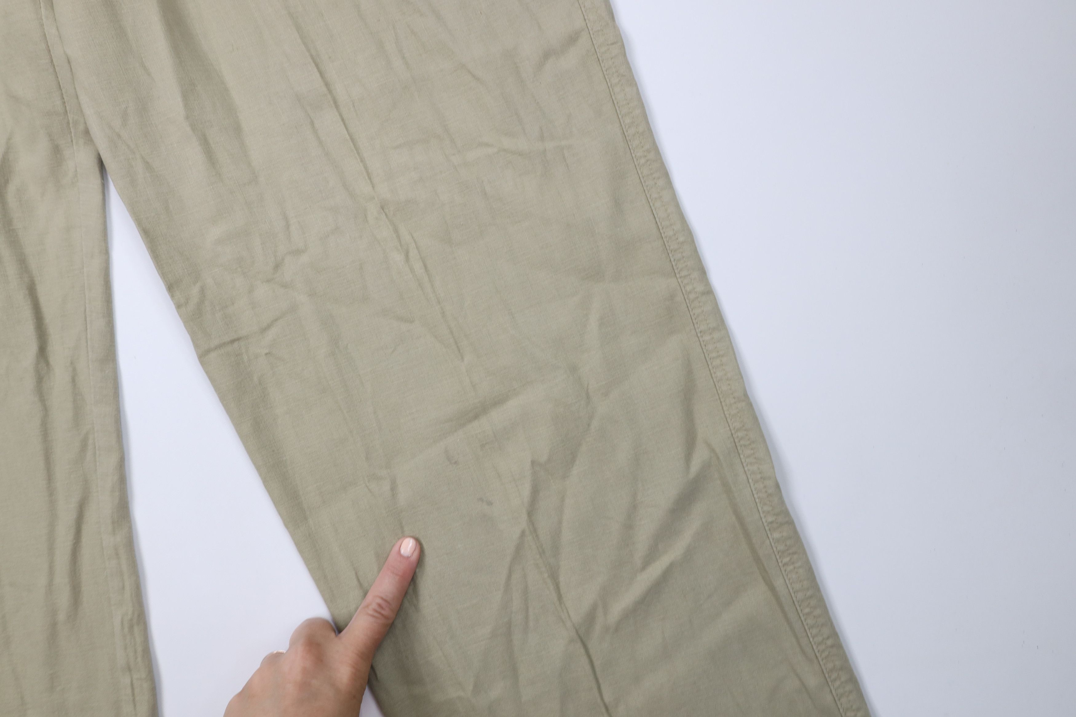 Enyce Vintage 90s Y2K Enyce Baggy Linen Blend Wide Leg Pants Size US 42 / EU 58 - 5 Thumbnail