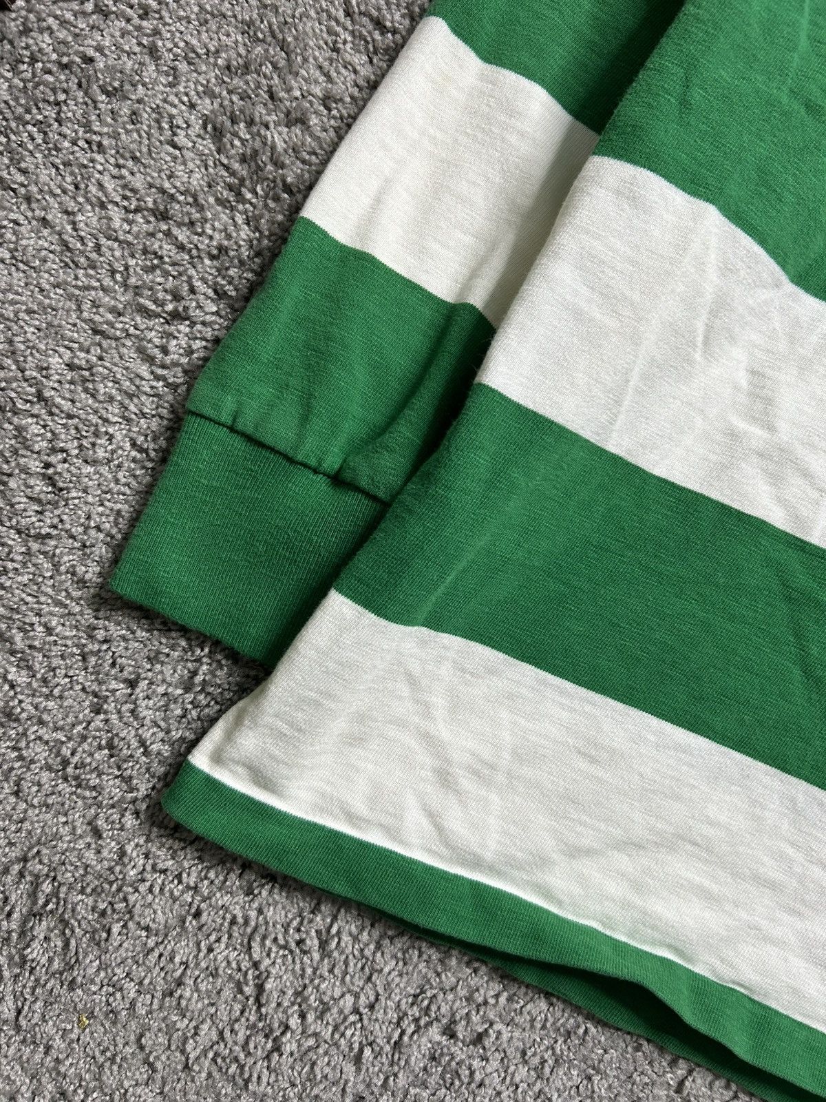 Polo Ralph Lauren Vintage 80s Polo Ralph Lauren Rugby Long Sleeve Striped Size US XXL / EU 58 / 5 - 3 Thumbnail