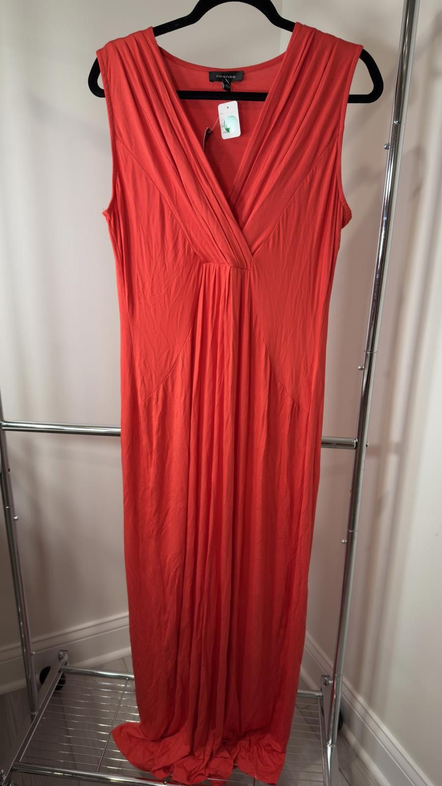 SSENSE Spense Elegant Coral Maxi Dress - Size XL Size XL / US 12-14 / IT 48-50 - 1 Thumbnail