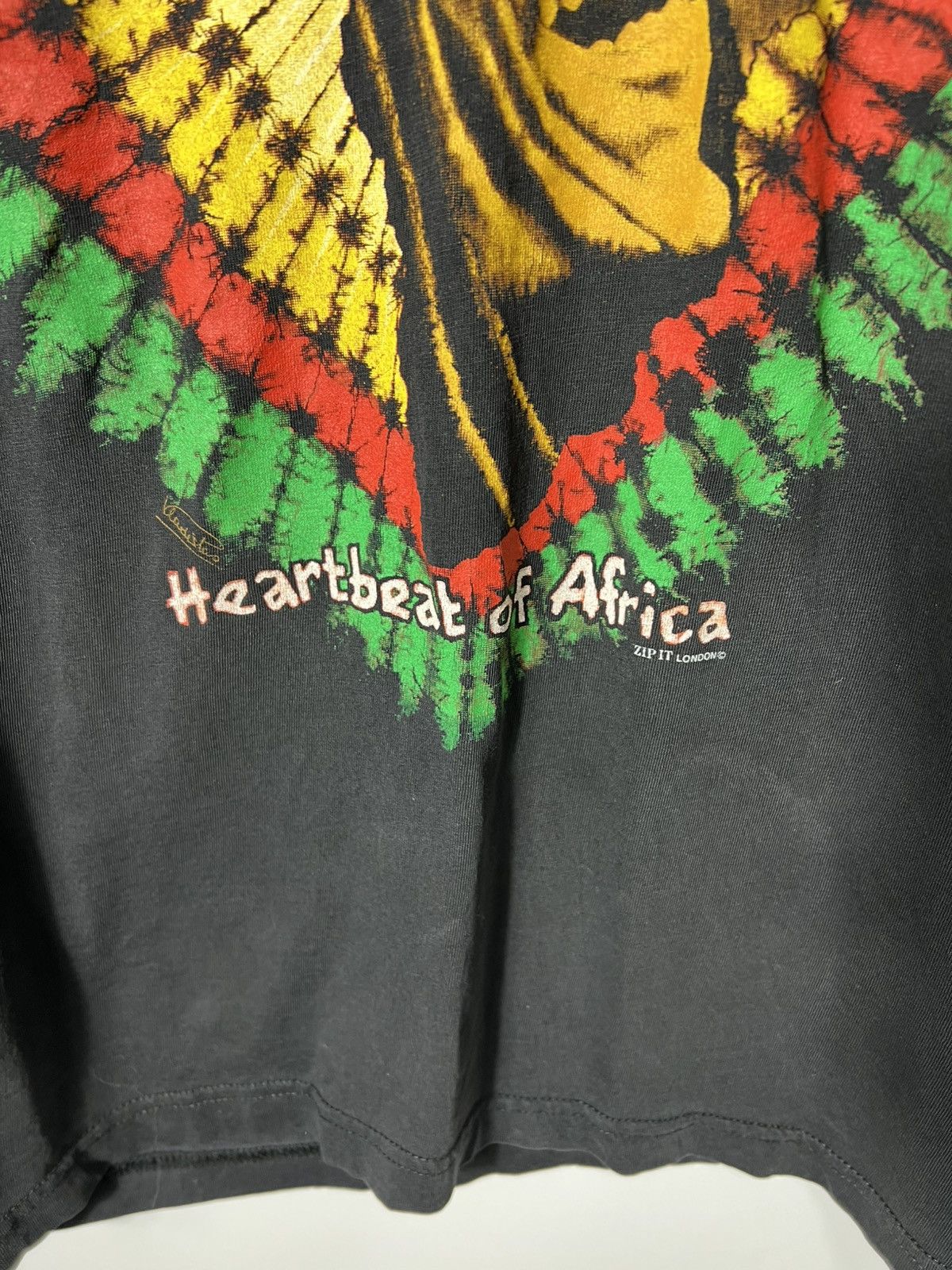 Bob Marley Vintage Band Bob Marley Reggae Heartbeat of Africa T-shirt Size US M / EU 48-50 / 2 - 4 Thumbnail