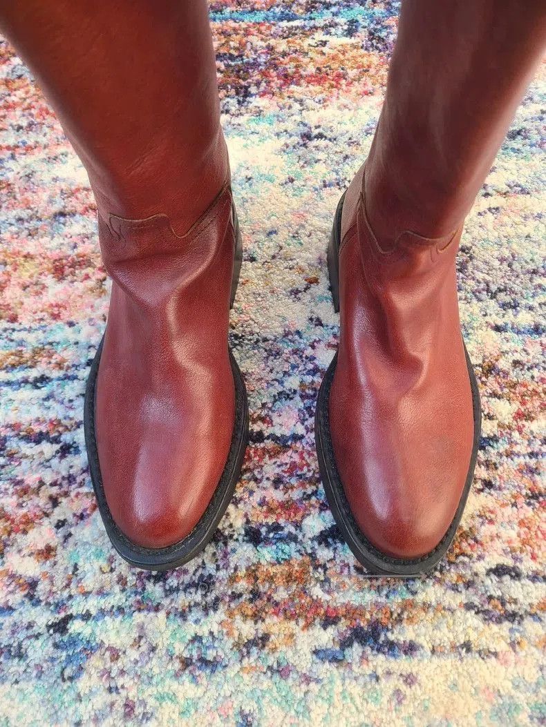 Ann Demeulemeester Ann Demeulemeester Leather Knee High Boots. Size US 8 / IT 38 - 5 Thumbnail