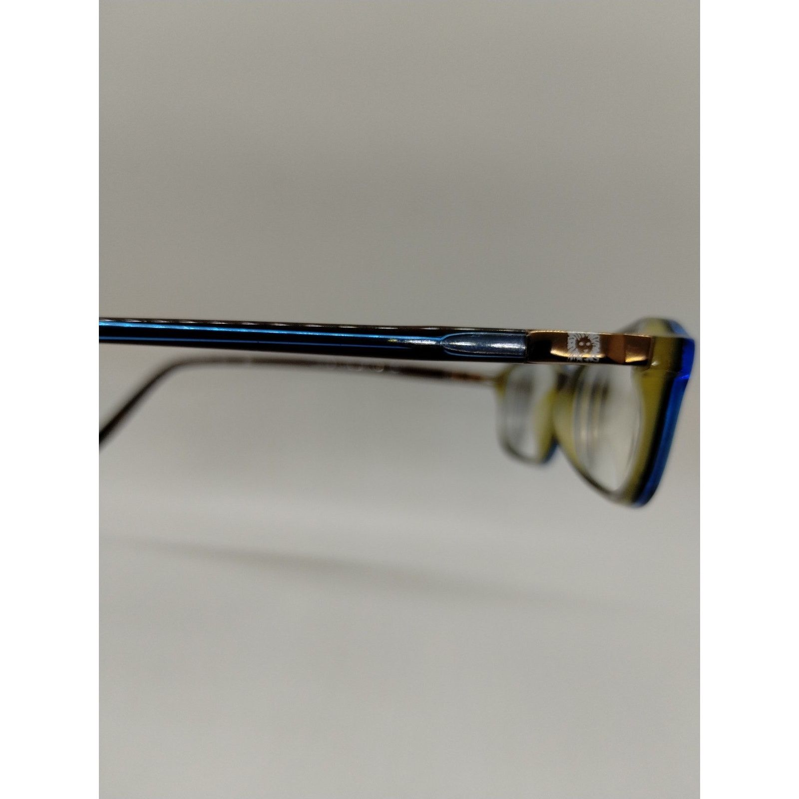 Anne Klein Anne Klein Eyeglasses Frames AK8021 K5172 Brown Blue WOMENS Size ONE SIZE - 9 Thumbnail