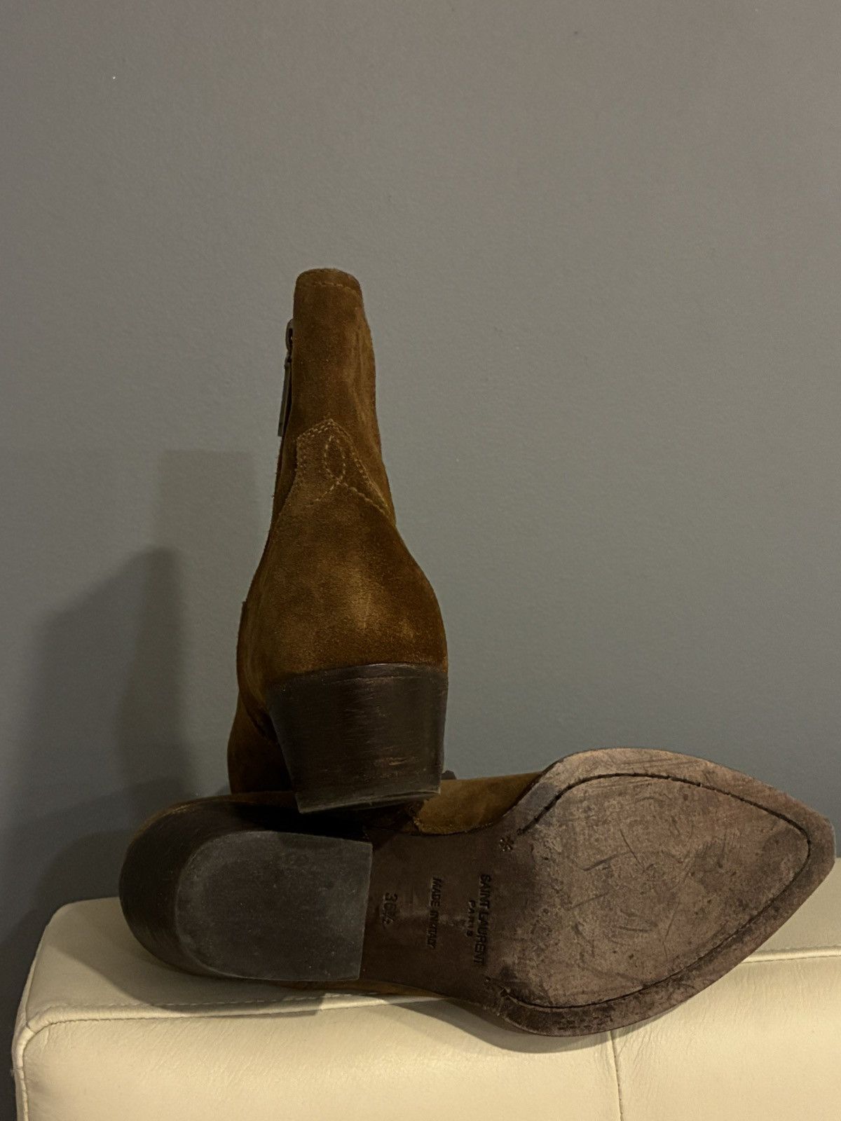Saint Laurent Paris Lukas western boot 36.5 Size US 6.5 / IT 36.5 - 11 Thumbnail