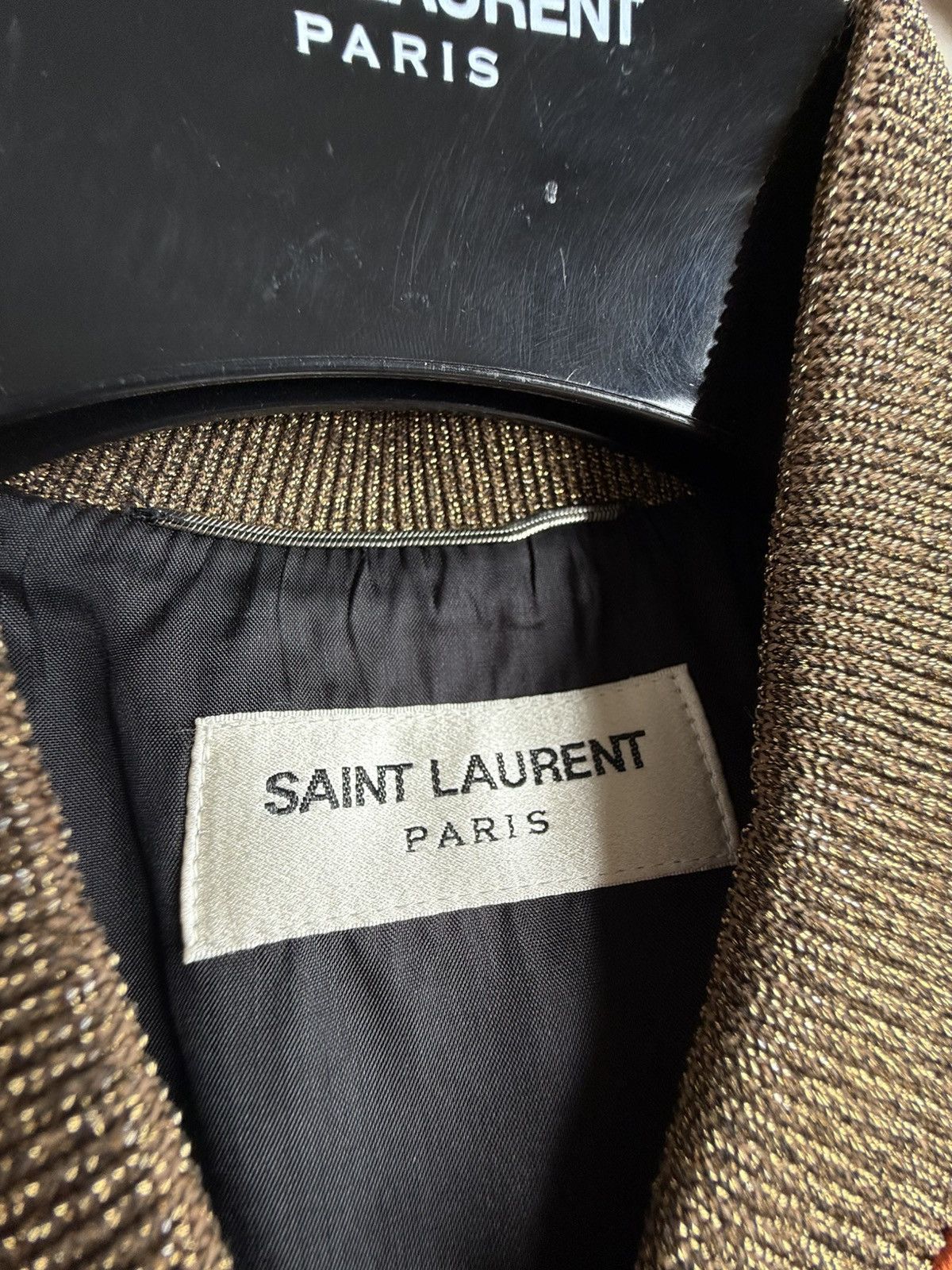 Hedi Slimane × Saint Laurent Paris SS16 Iconic Saint Laurent palm tree runway sequin teddy 42 Size US S / EU 44-46 / 1 - 22 Thumbnail