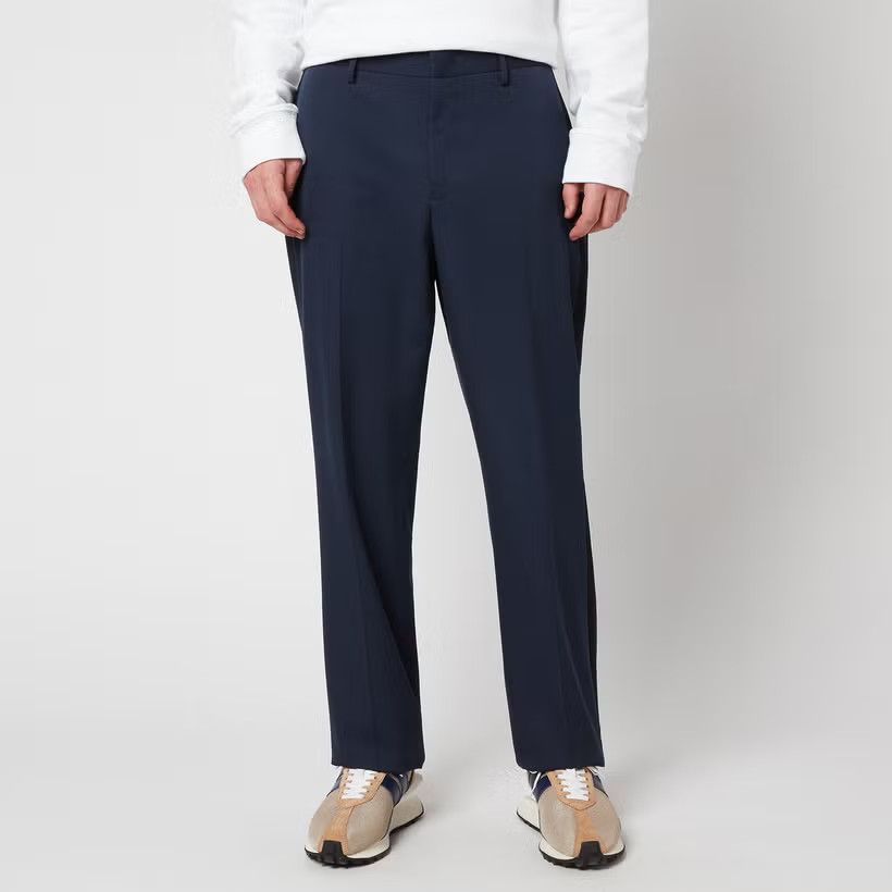Lanvin o1y0125 Casual Pant in Navy Blue Size US 30 / EU 46 - 1 Thumbnail