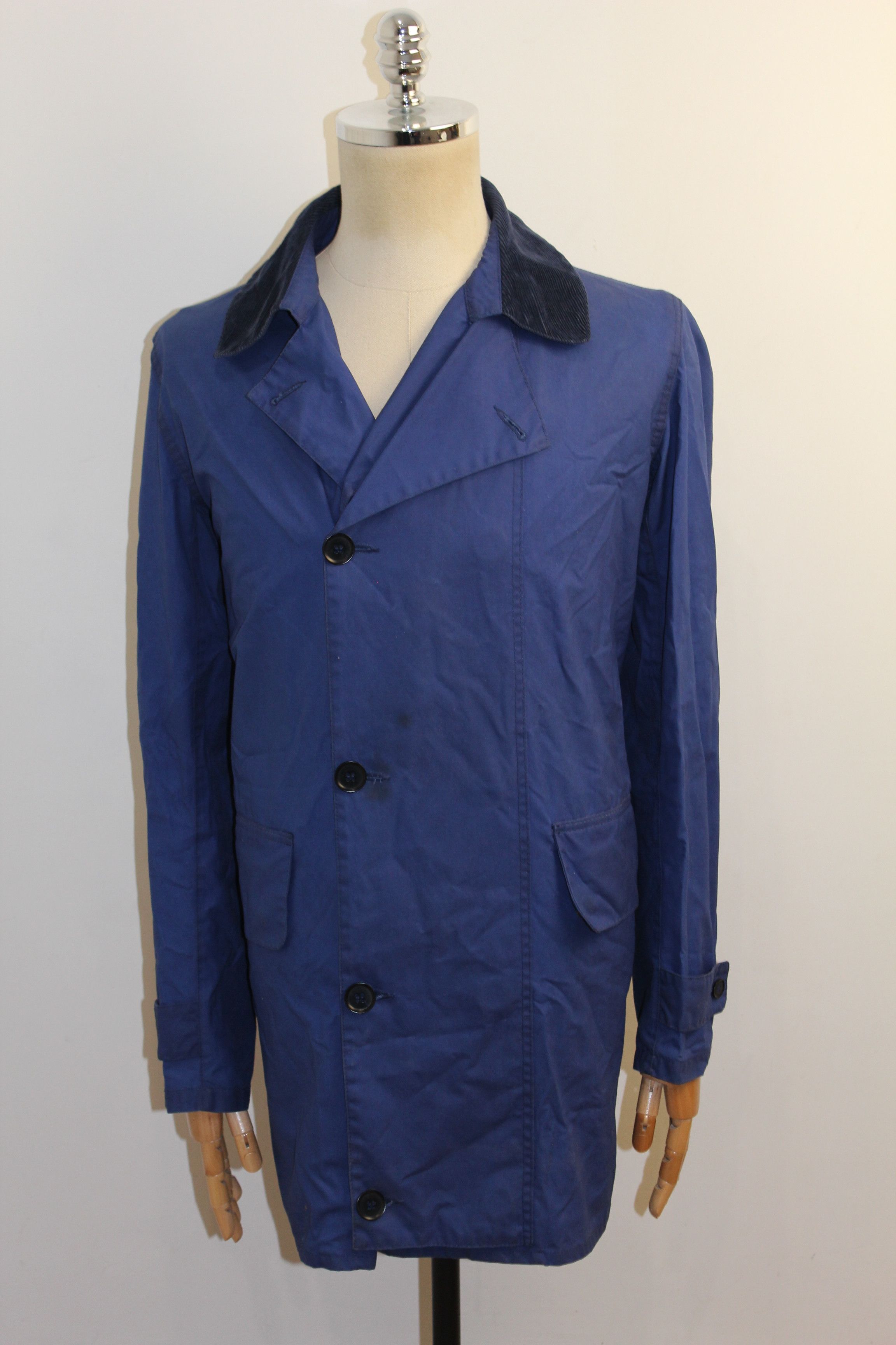 Barbour BARBOUR Norton&Sons Stanope Too Blue Trench Jacket Size US M / EU 48-50 / 2 - 1 Thumbnail