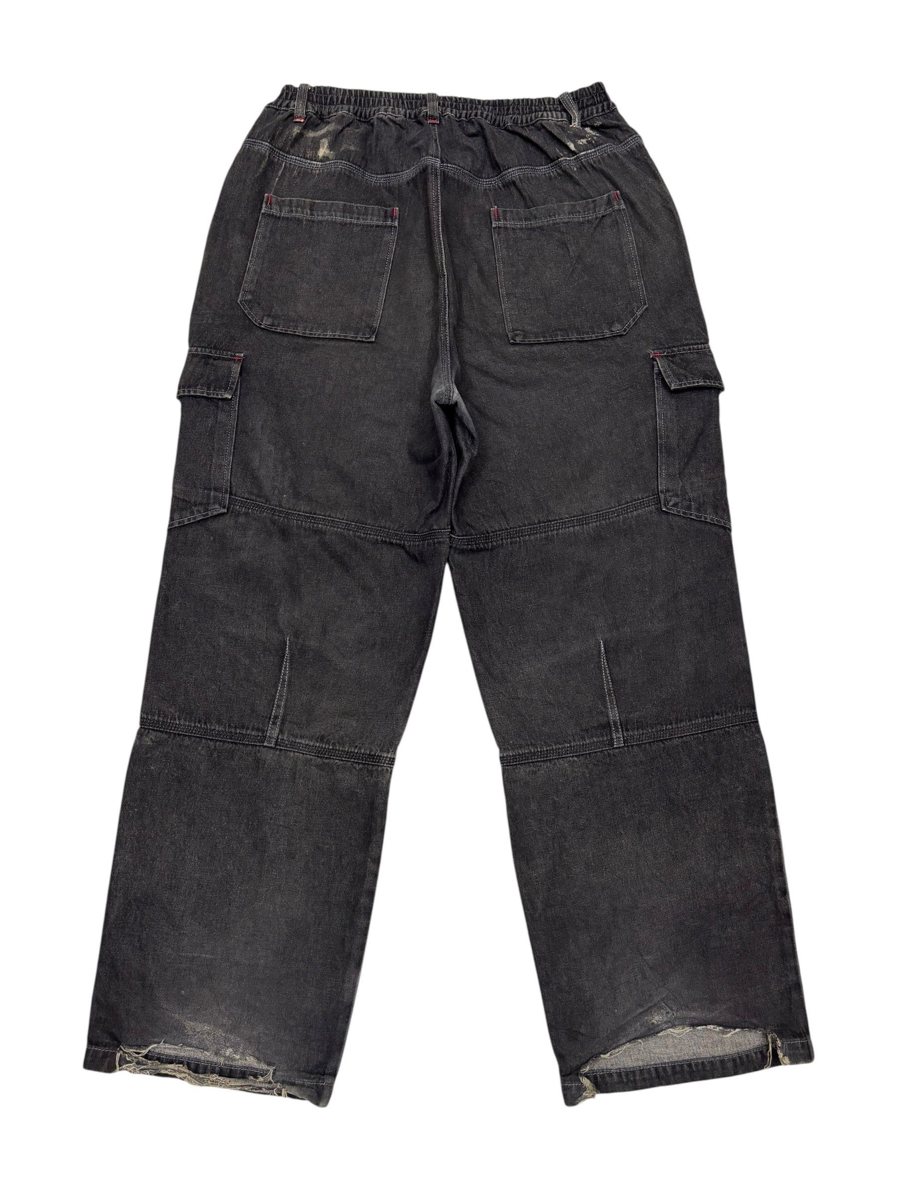 Hysteric Glamour × Undercover Rare Vintage Black Faded Baggy Cargo Pant Multi Pocket Size US 38 / EU 54 - 8 Thumbnail