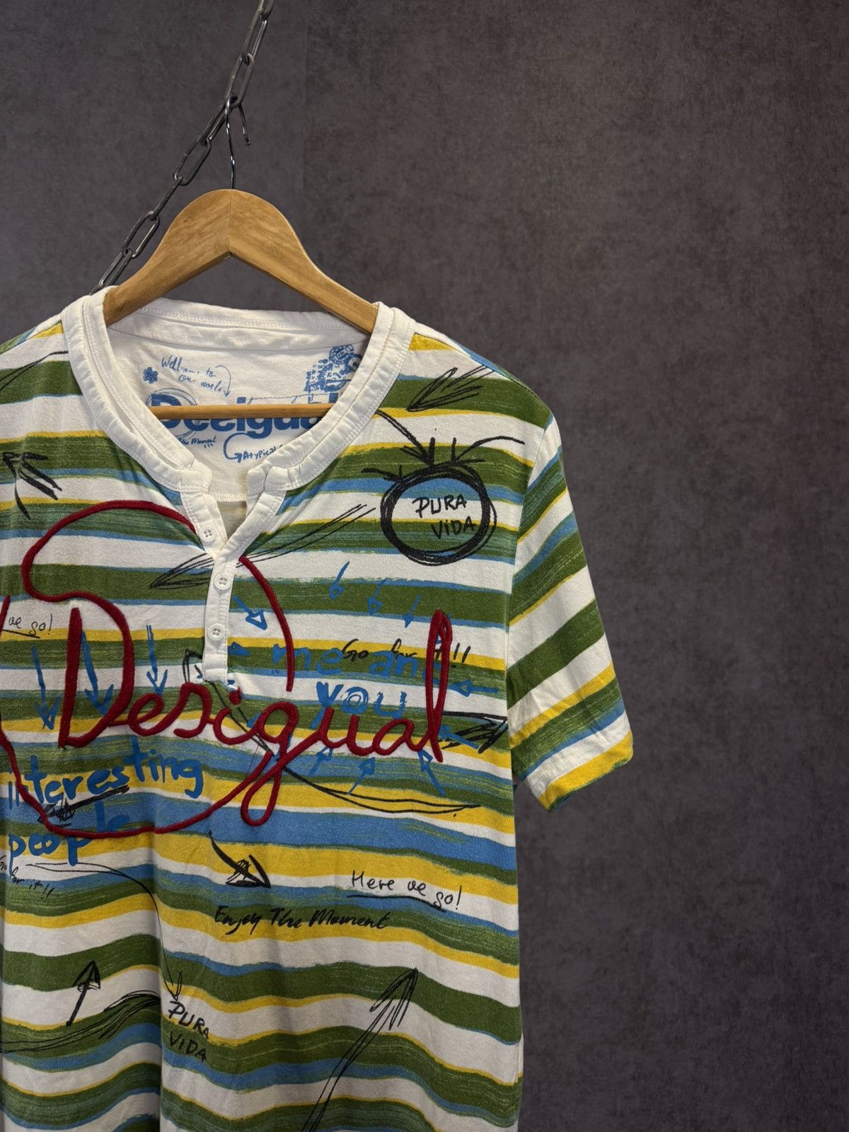 Desigual Desigual designer art crazy tee Size US L / EU 52-54 / 3 - 2 Thumbnail