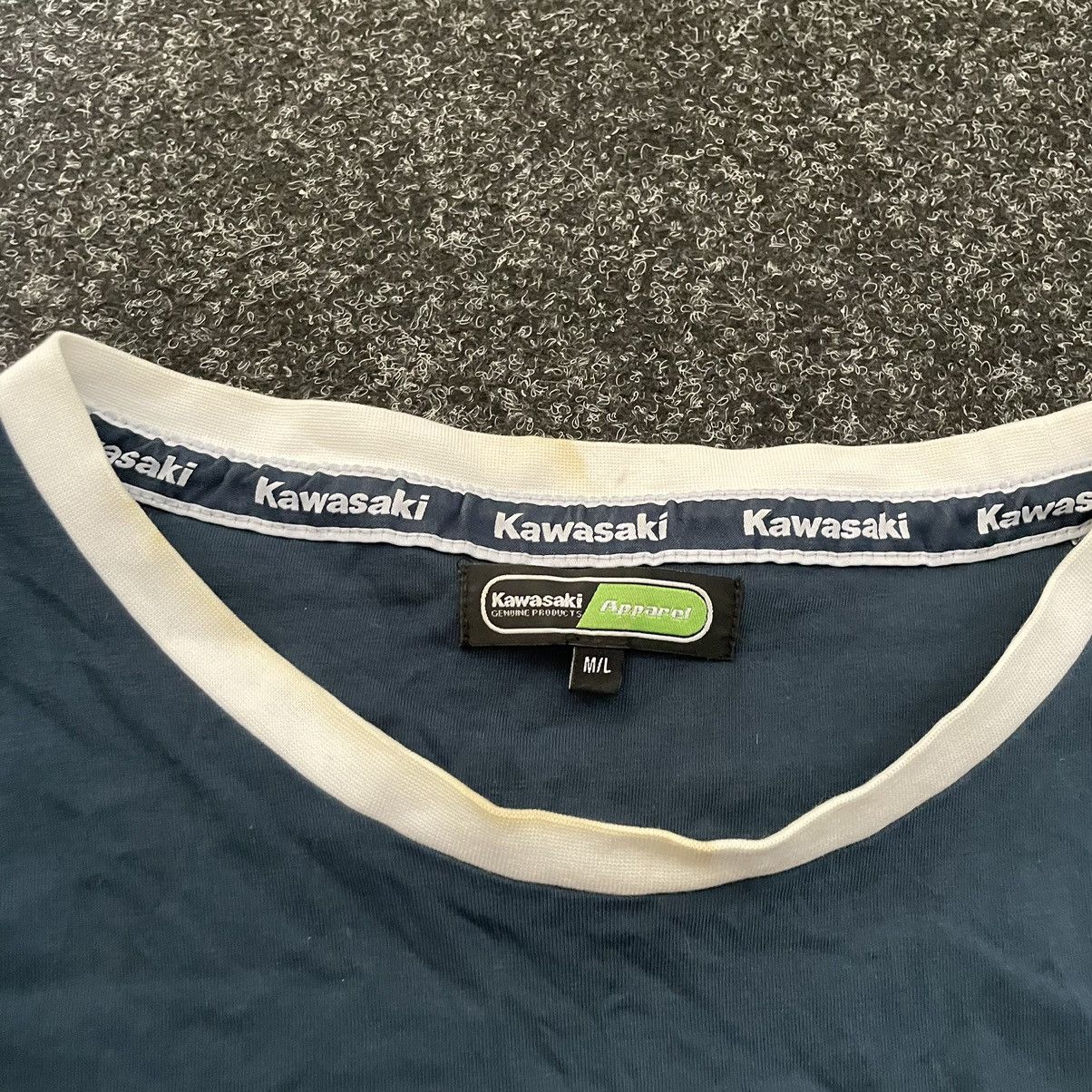 Vintage 90s Kawasaki japan longsleeve tee shirt nascar moto racing Size M / US 6-8 / IT 42-44 - 3 Thumbnail