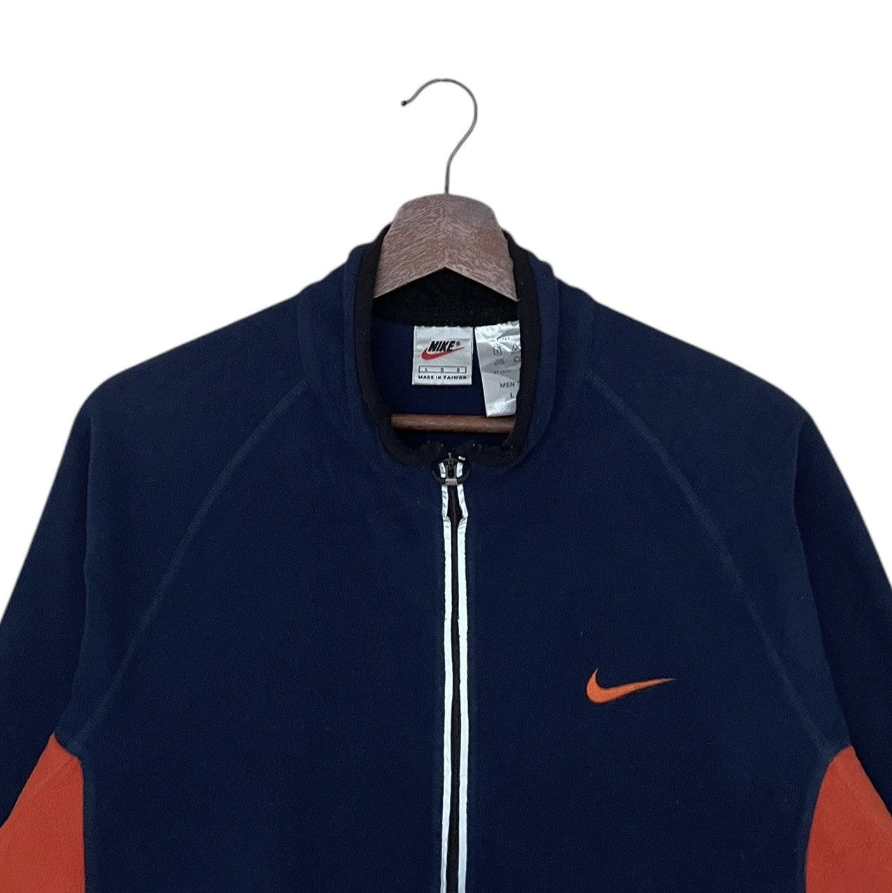 Nike × Vintage Vintage Brand Nike Half Zipper Nylon Jacket 1990s Size US L / EU 52-54 / 3 - 7 Thumbnail
