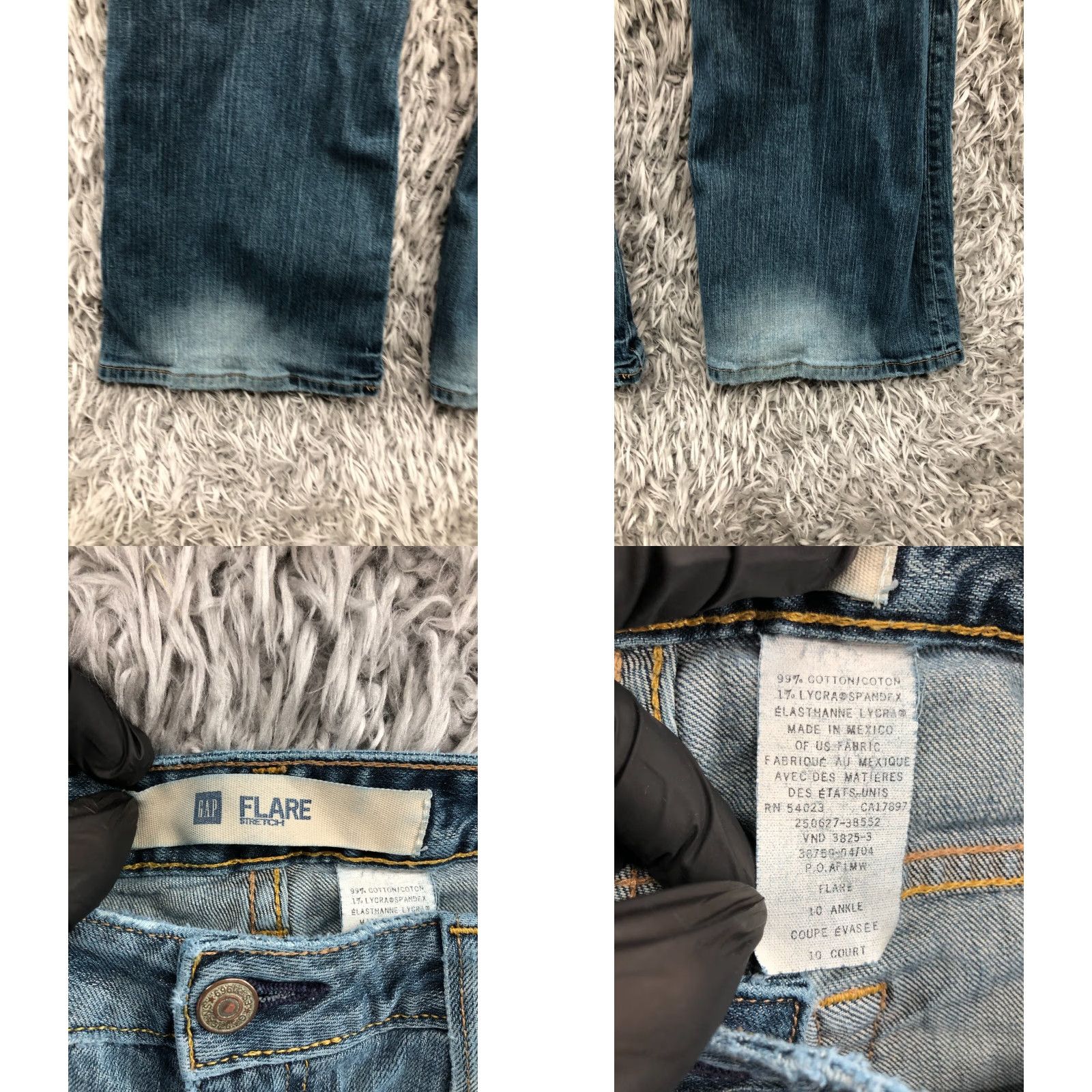Gap Gap 1969 Jeans Flared Size 10 Womens Regular Blue Denim Pants Slim Fit 5-Pocket Mid Rise Comfortable: Cotton Size 32" / US 10 / IT 46 - 8 Thumbnail