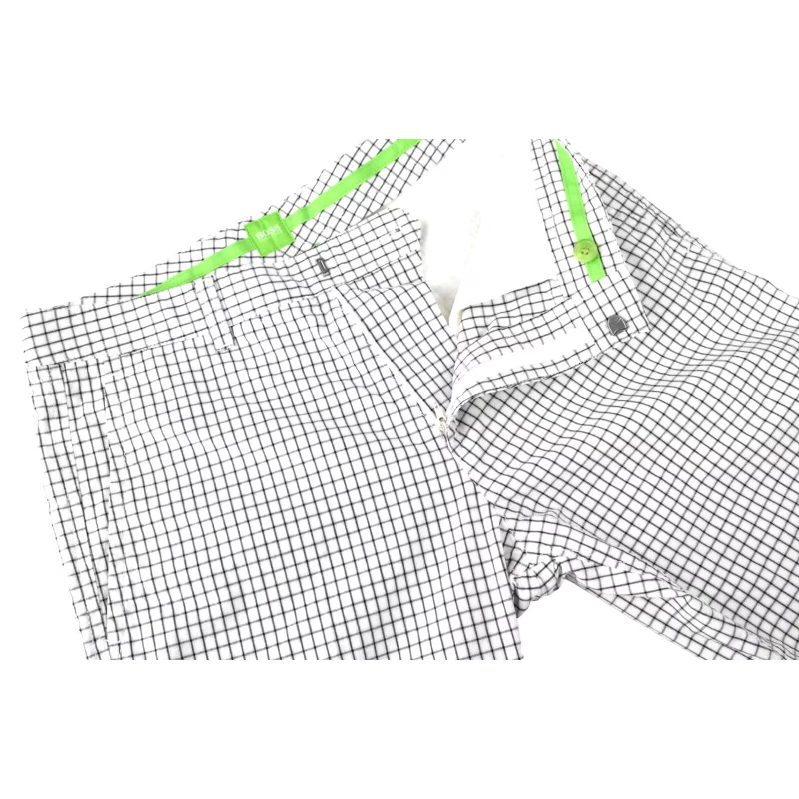 Hugo Boss HUGO BOSS Haddys-W Trousers Men's US 30 Regular Fit Checked Multicoloured Size US 30 / EU 46 - 5 Thumbnail