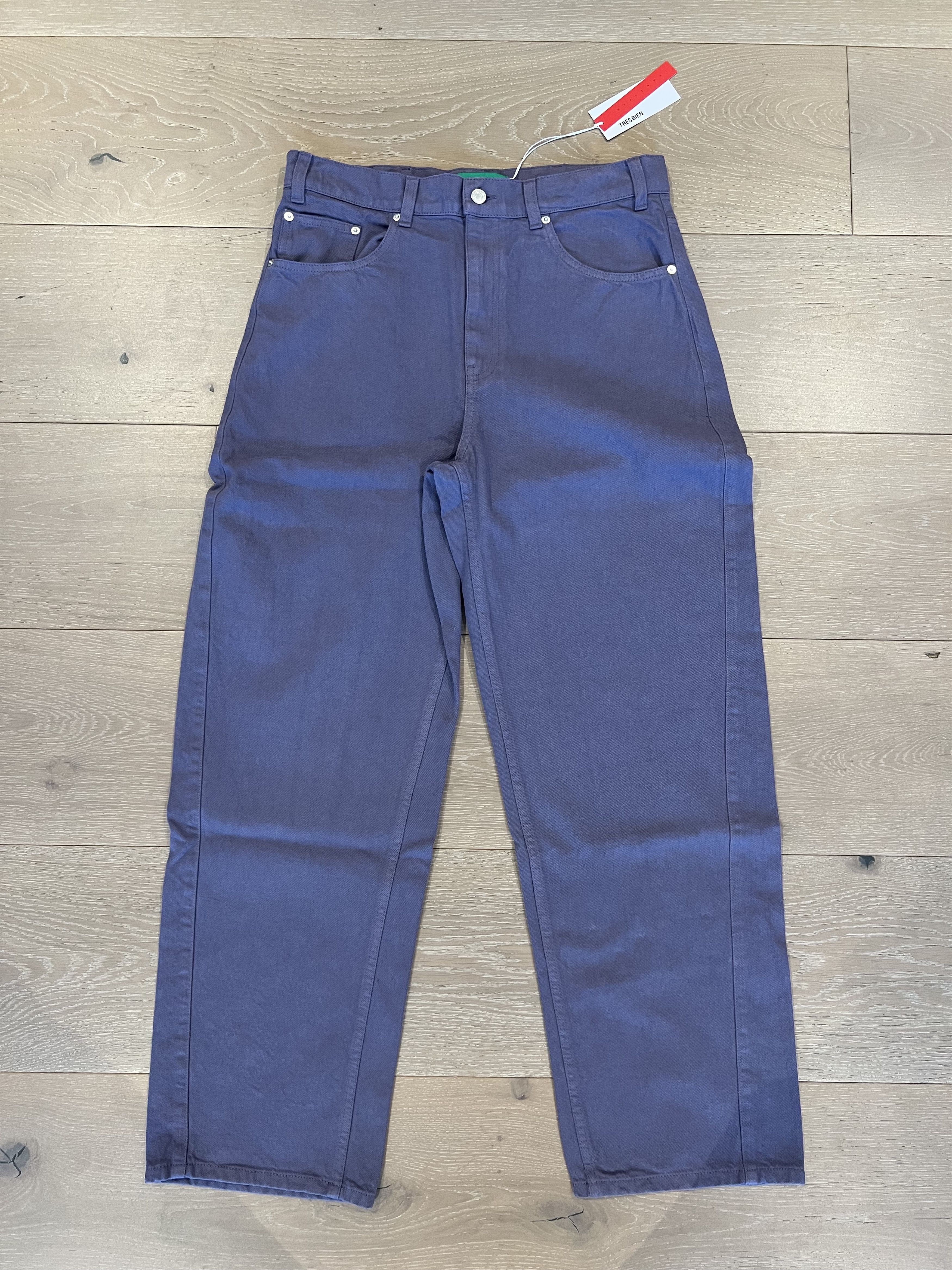 Tres Bien 💚 Très Bien Everywear Twisted 5 Pocket Work Pant Purple NEW Size US 32 / EU 48 - 7 Thumbnail