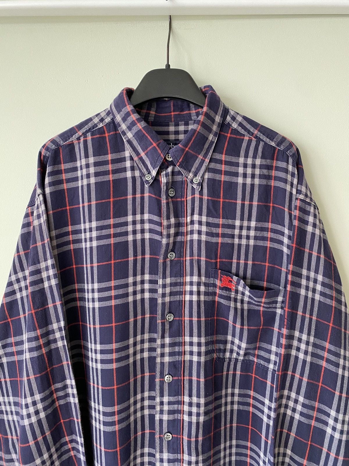 Burberry 90’s Burberry’s Vintage Check Logo shirt Travis style Size US L / EU 52-54 / 3 - 2 Thumbnail