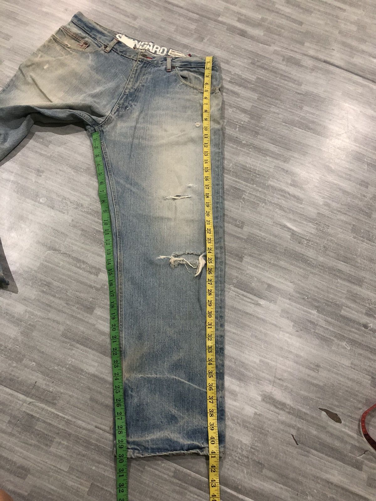 FDMTL × Vintage Vintage Scanner Fundamental Flare Jeans Disteressed Size US 35 - 25 Thumbnail