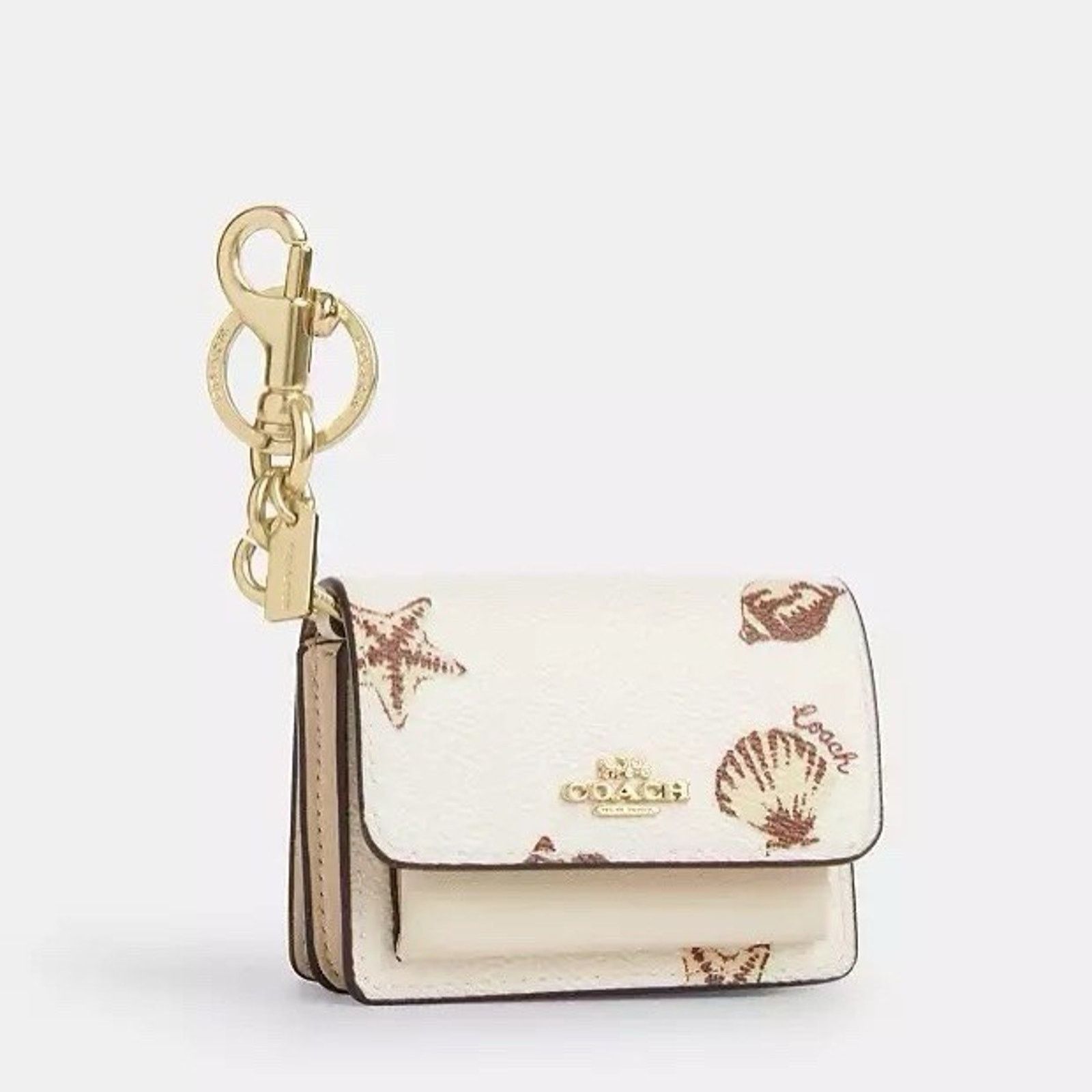 Coach NWT Coach Mini Klare Bag Charm Shell Gold/Chalk Multi CBL09 Size ONE SIZE - 5 Thumbnail
