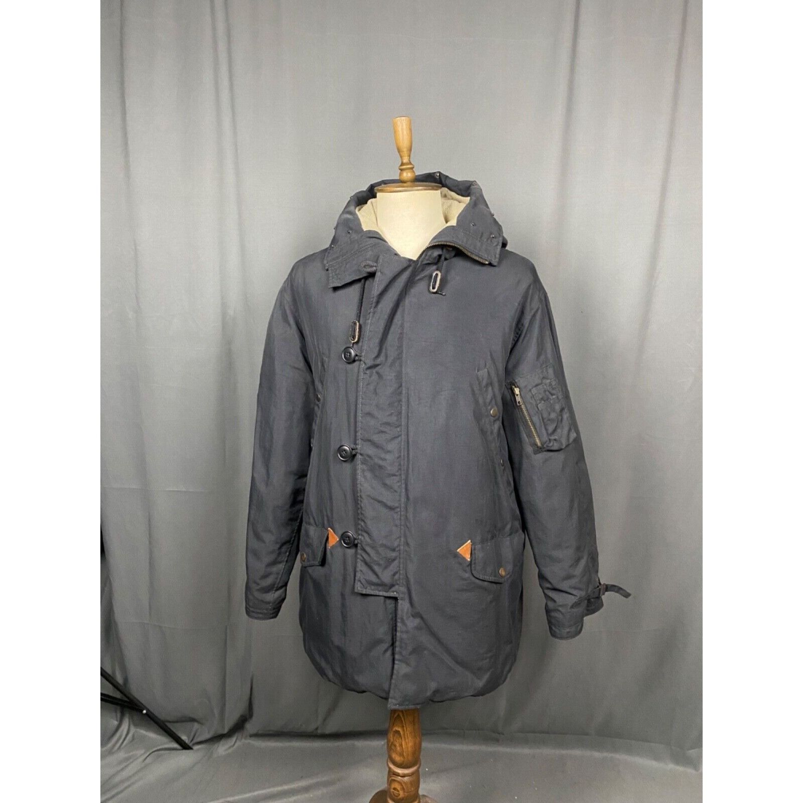 Polo Ralph Lauren Polo Ralph Lauren VTG Men's Blue Nylon Winter Insulated N-3B Size US L / EU 52-54 / 3 - 2 Thumbnail