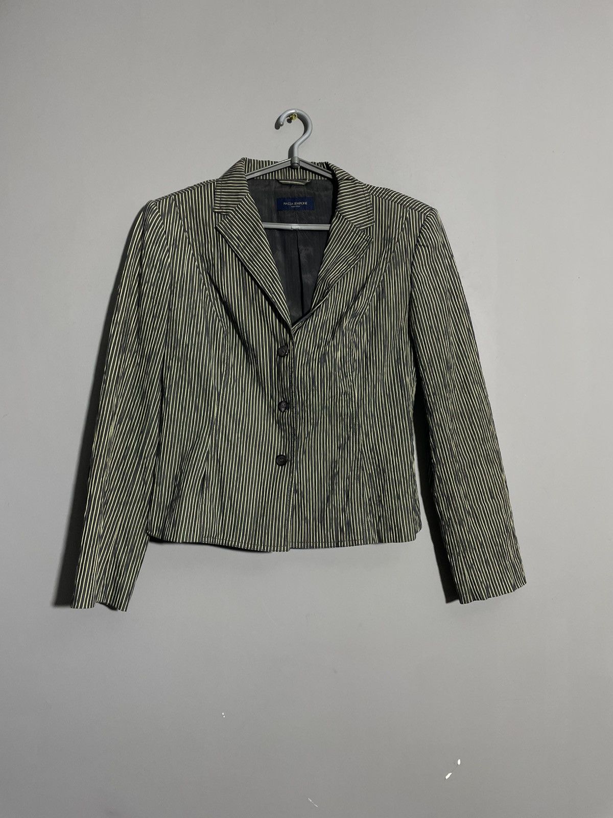 Piazza Sempione Plazza Simpione Striped Women’s Blazer size 46 Size L / US 10 / IT 46 - 1 Thumbnail