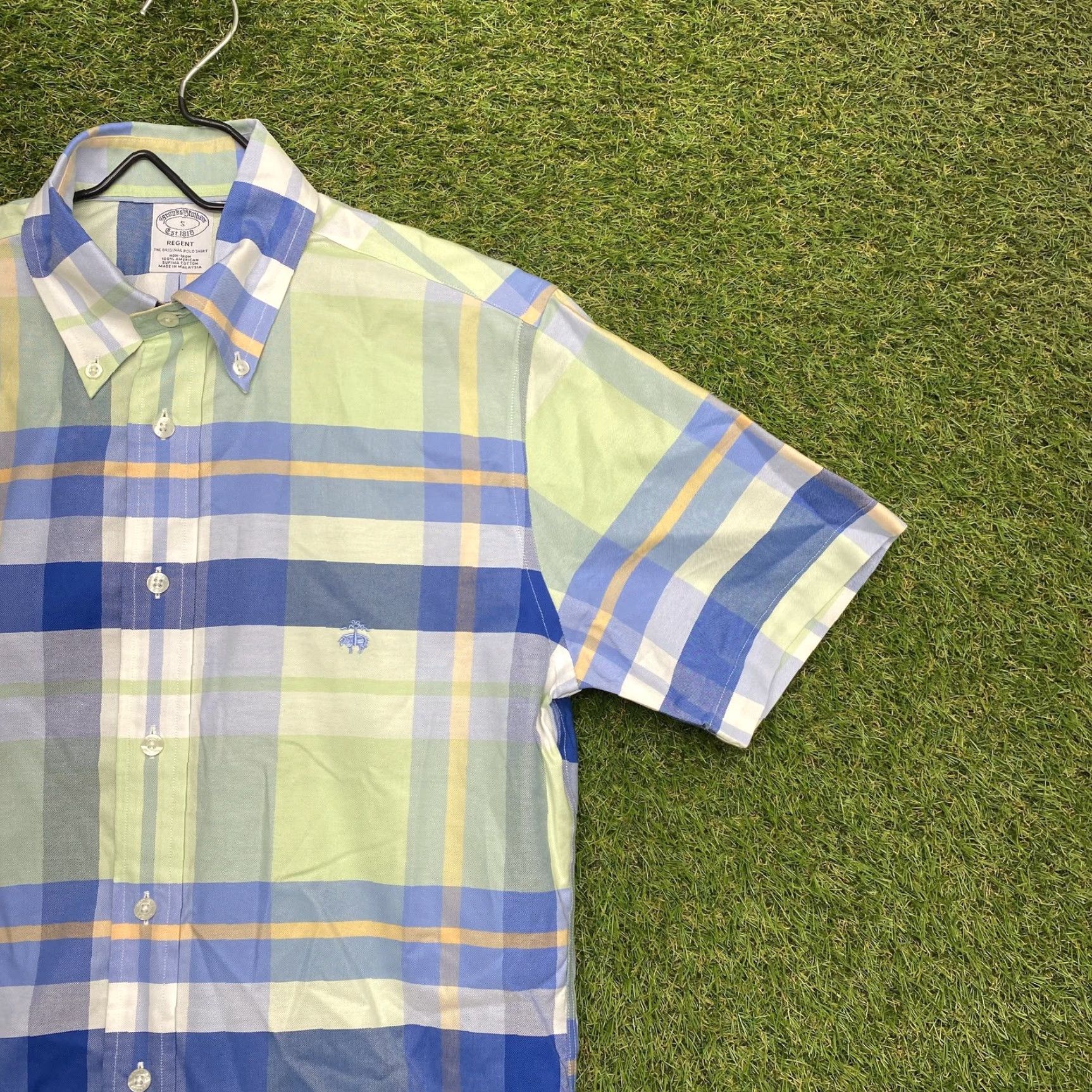 Brooks Brothers Brooks Brothers Shirt Mens Small Plaid Regent Supima Button Down Casual Size US S / EU 44-46 / 1 - 2 Thumbnail