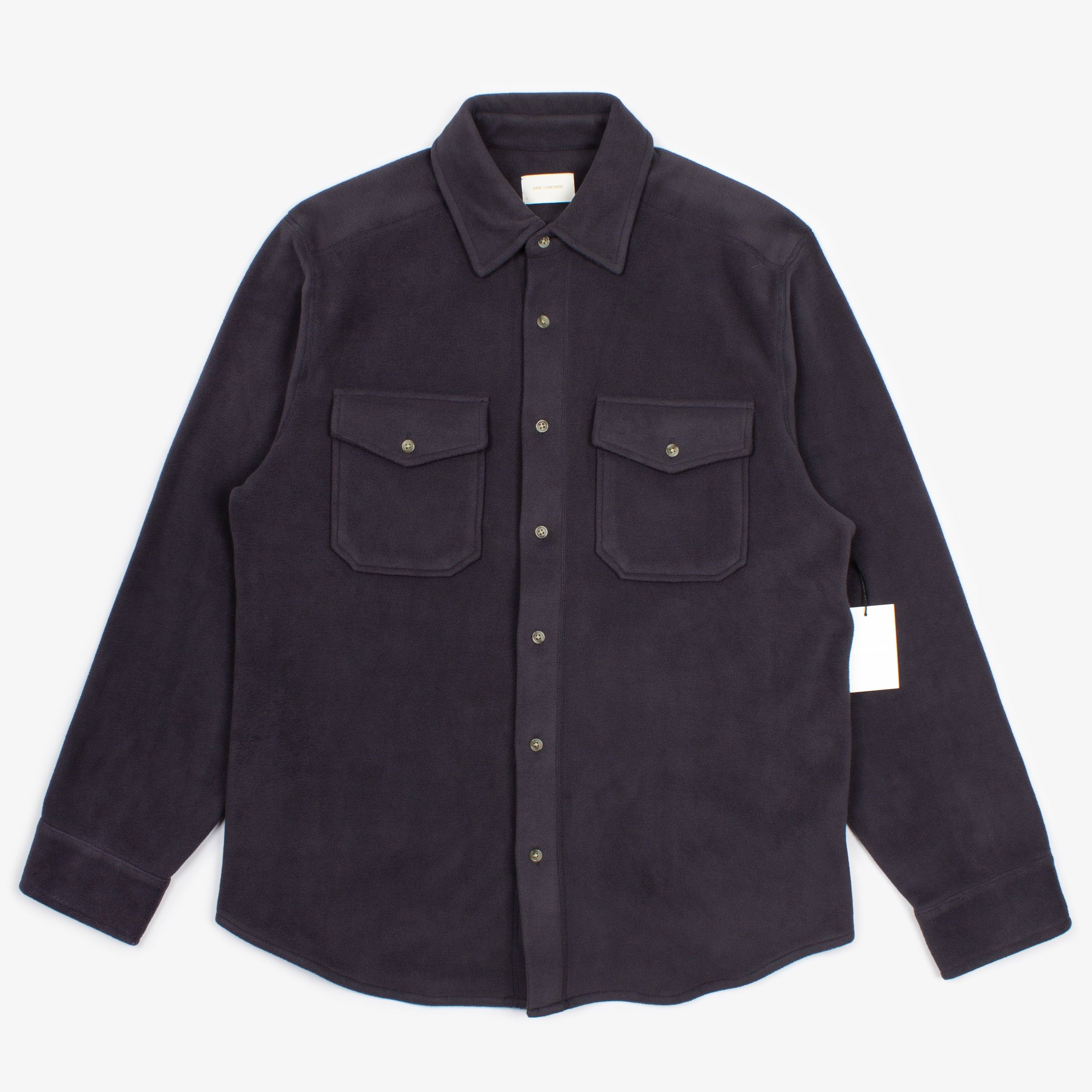 Aime Leon Dore AIME LEON DORE NAVY FLEECE SHIRT Size US L / EU 52-54 / 3 - 2 Thumbnail
