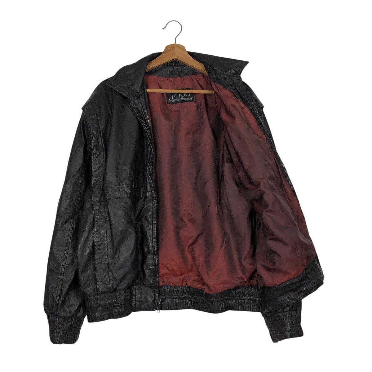 Japanese Brand 📌Vintage Biker Leather Jacket Jindo Blanket Issey Miyake Size US S / EU 44-46 / 1 - 7 Thumbnail