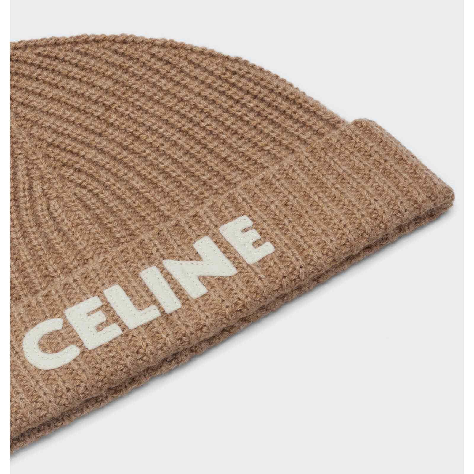Celine Celine Paris Cashmere Knit Wool Embroidered Beanie Hat Size ONE SIZE - 4 Thumbnail