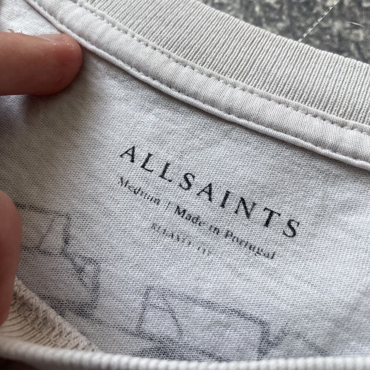 Allsaints Designer Allsaints Big Graphic logo Men’s y2k opium tee Size US M / EU 48-50 / 2 - 11 Thumbnail