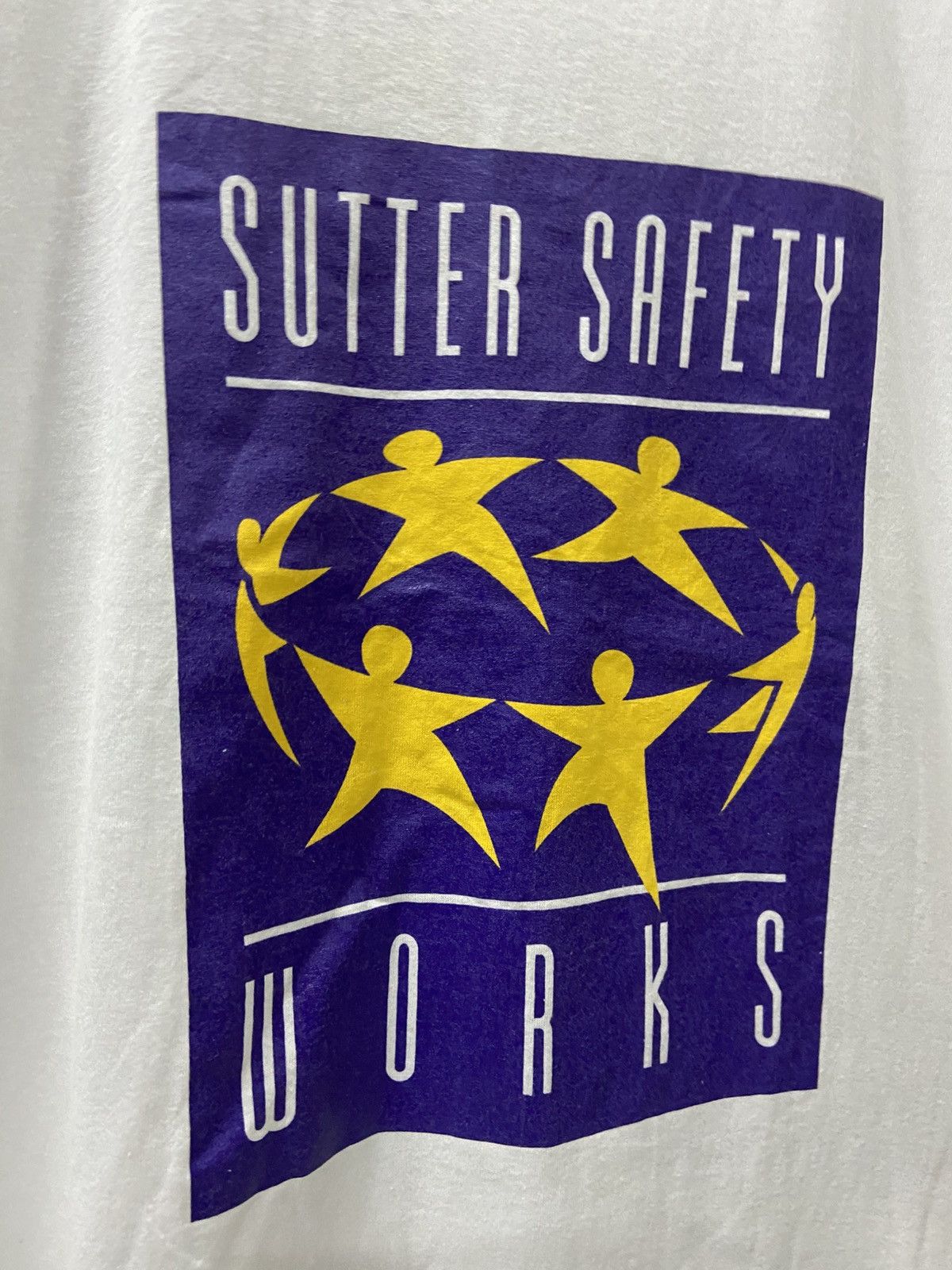 Vintage VINTAGE SUTTER SAFETY WORKS TEE SHIRT Size US L / EU 52-54 / 3 - 3 Thumbnail