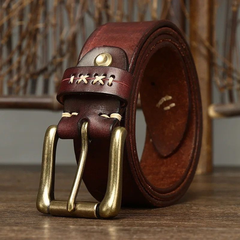 Leather × Vintage Genuine Leather Belt Size ONE SIZE - 1 Thumbnail