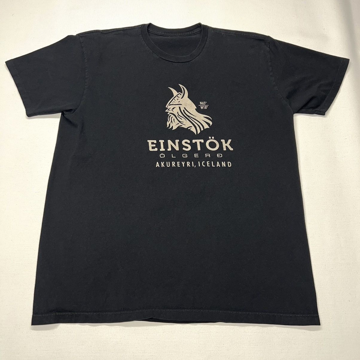 Vintage Einstok Iceland Tee Shirt Black Viking Axe Beer Bar Alcohol Size US M / EU 48-50 / 2 - 1 Thumbnail