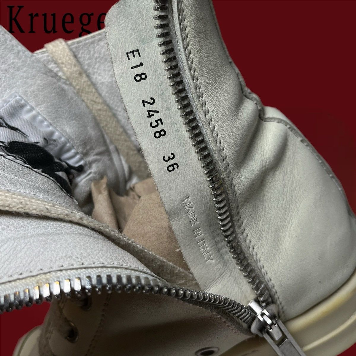 Rick Owens Rick Owes White Ramones 2018 Size US 6 / IT 36 - 6 Thumbnail