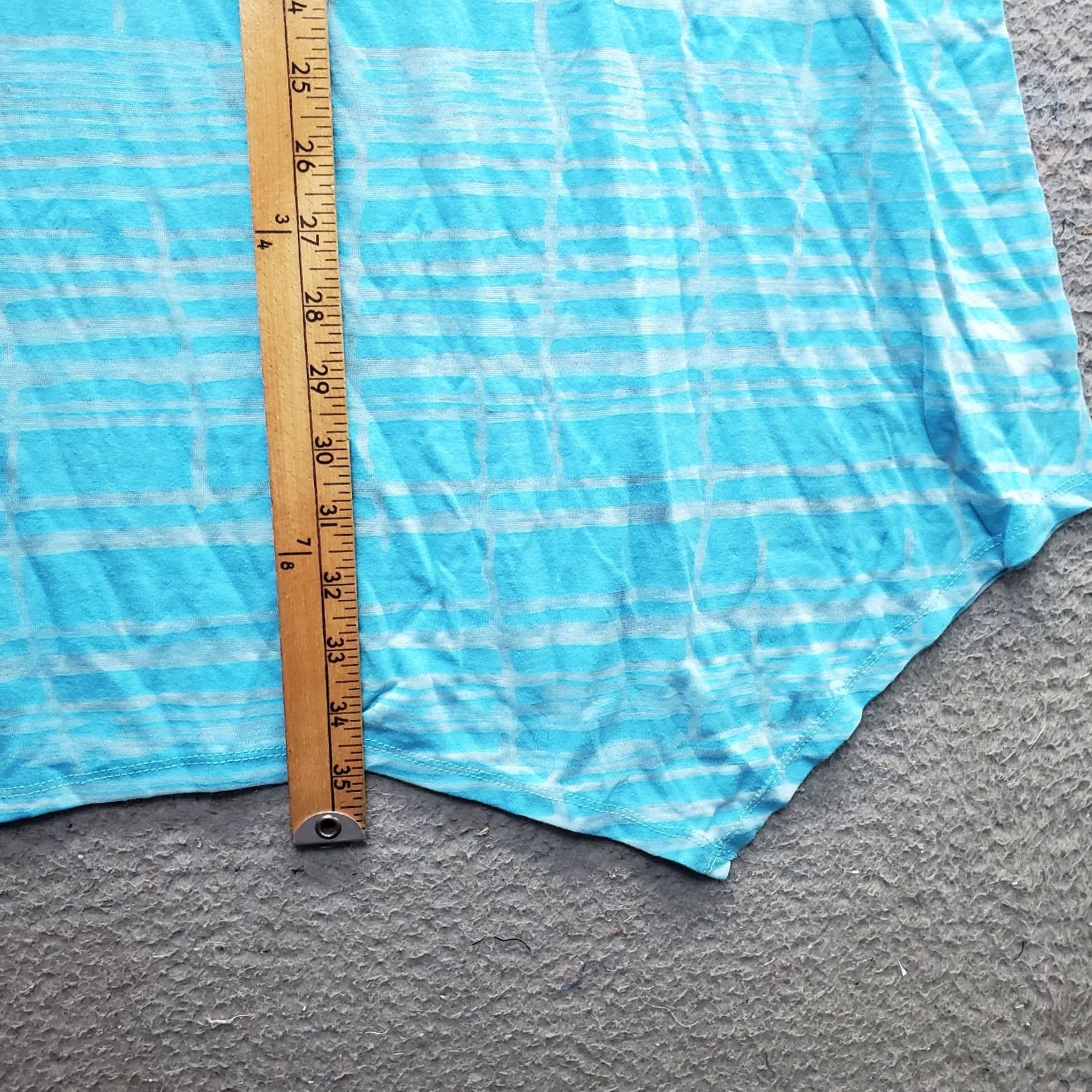 Vintage Balance Collection Loungewear Top Womens XL Multi Stripe Racerback Sharkbite Hem Shirt XS? Size XL / US 12-14 / IT 48-50 - 3 Thumbnail