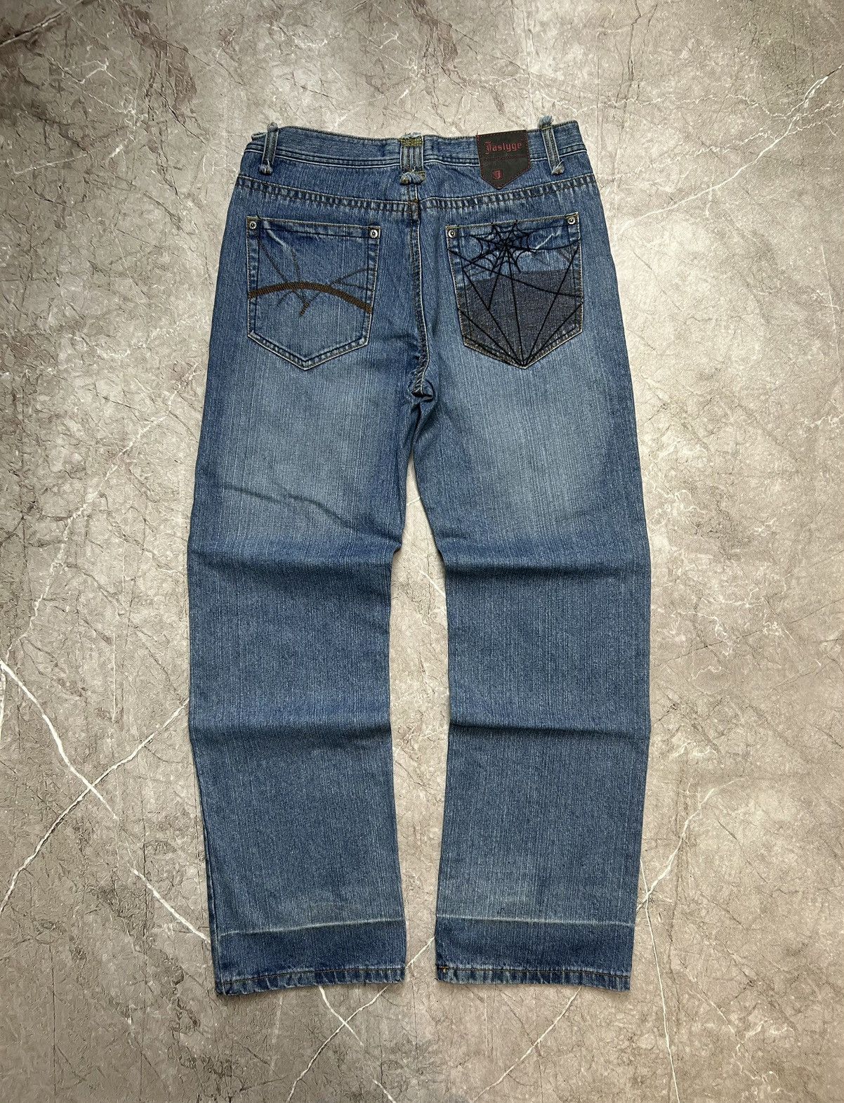 Designer × Japanese Brand Jaslyge Vintage Baggy Y2K Jeans Size US 36 / EU 52 - 2 Thumbnail