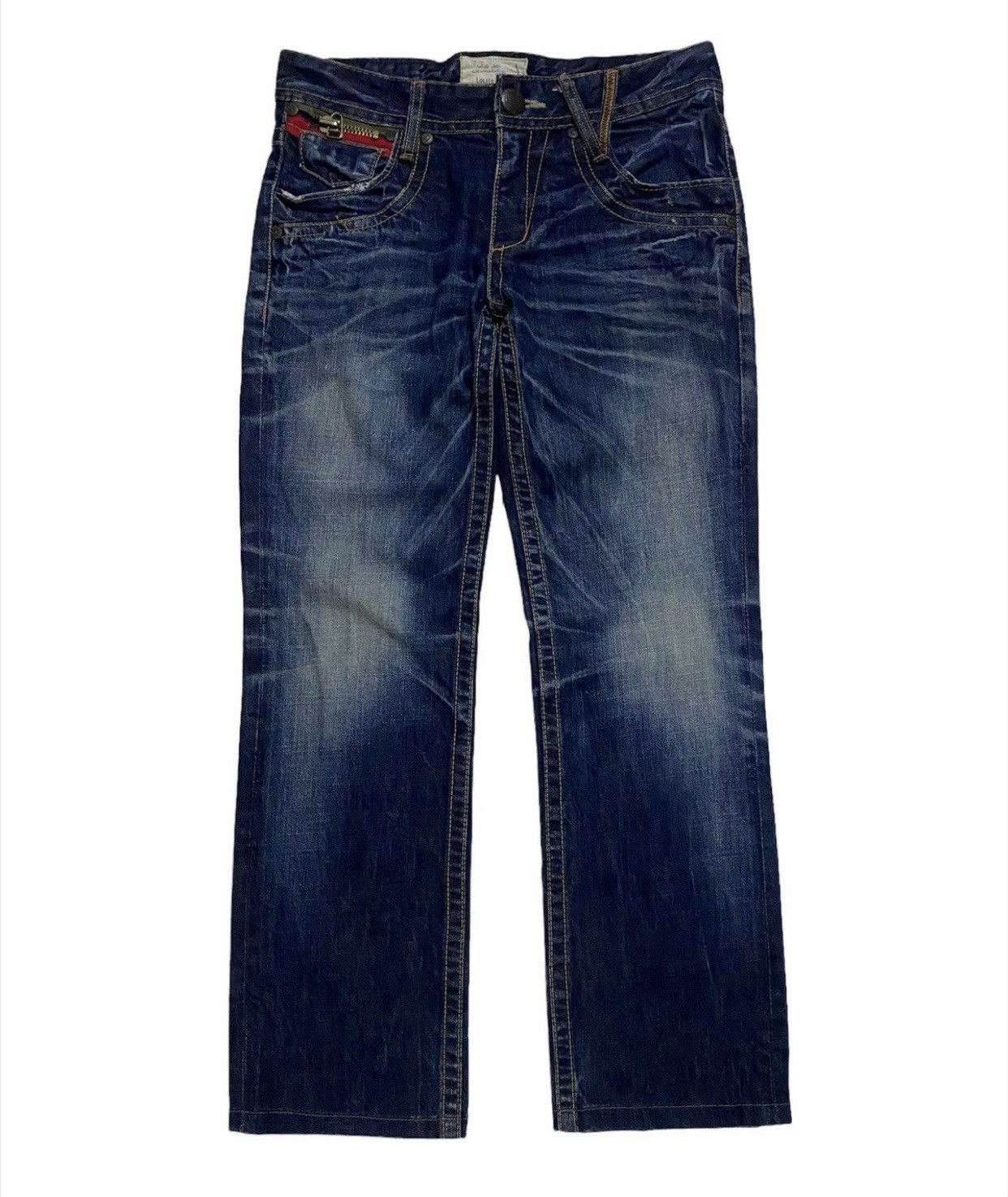 Hysteric Glamour 💥Japanese Fashion Lolita Yoshitomo Nara Distressed Denim Size US 32 / EU 48 - 3 Thumbnail